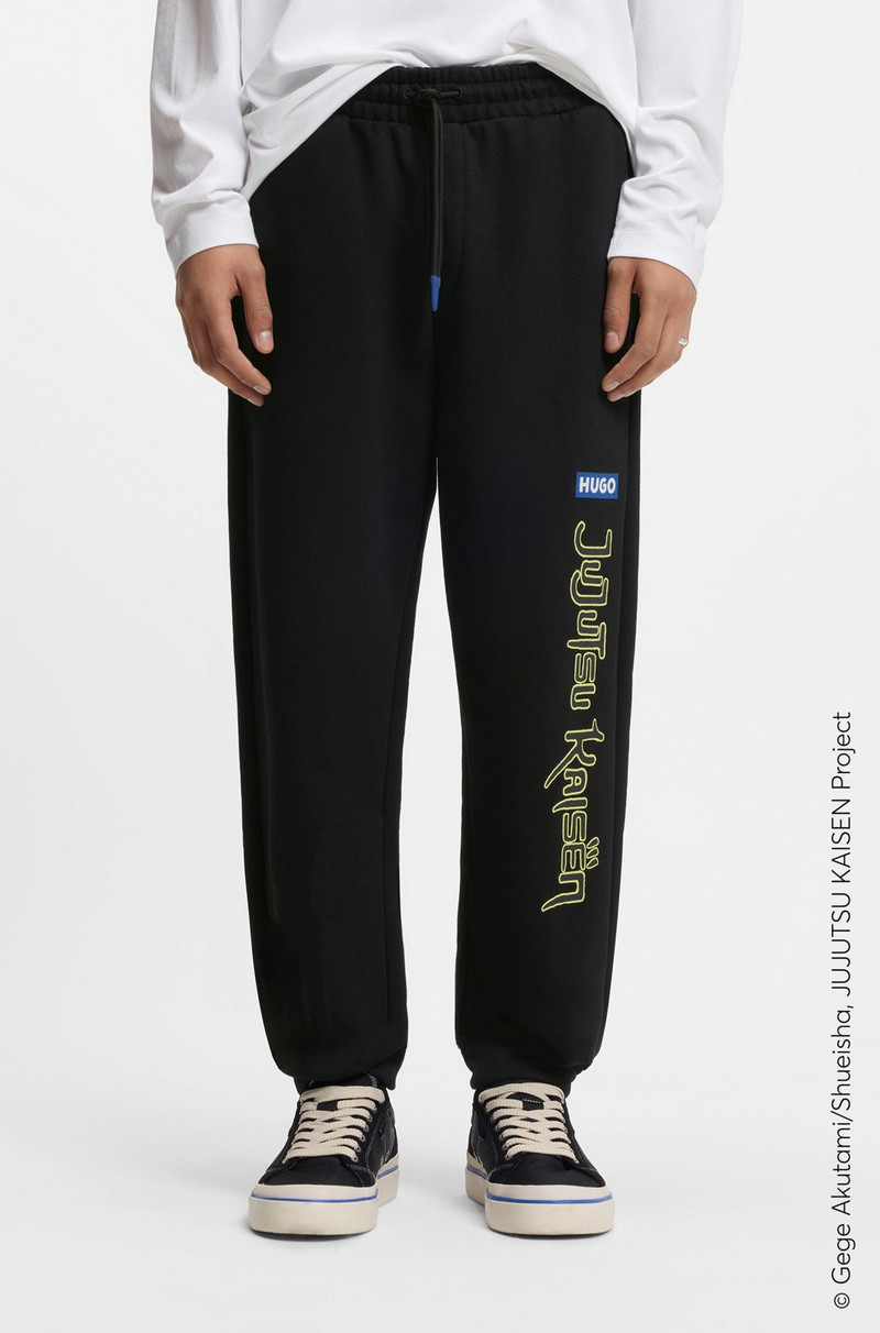 HUGO X JUJUTSU KAISEN TRACKSUIT BOTTOMS IN COTTON TERRY 2