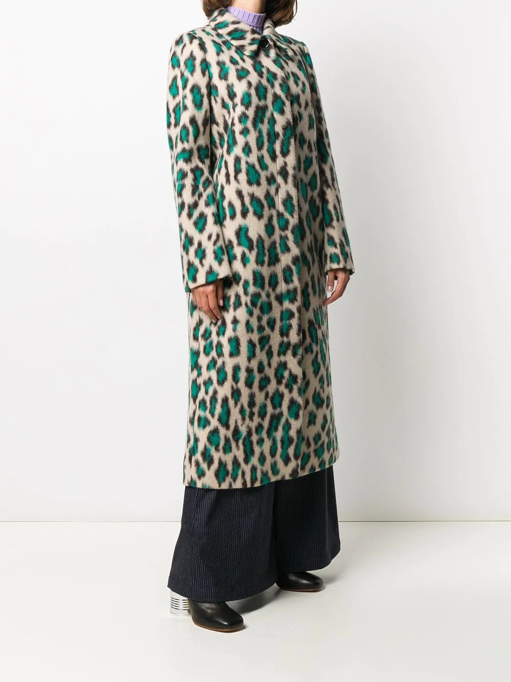 leopard-print coat - 3