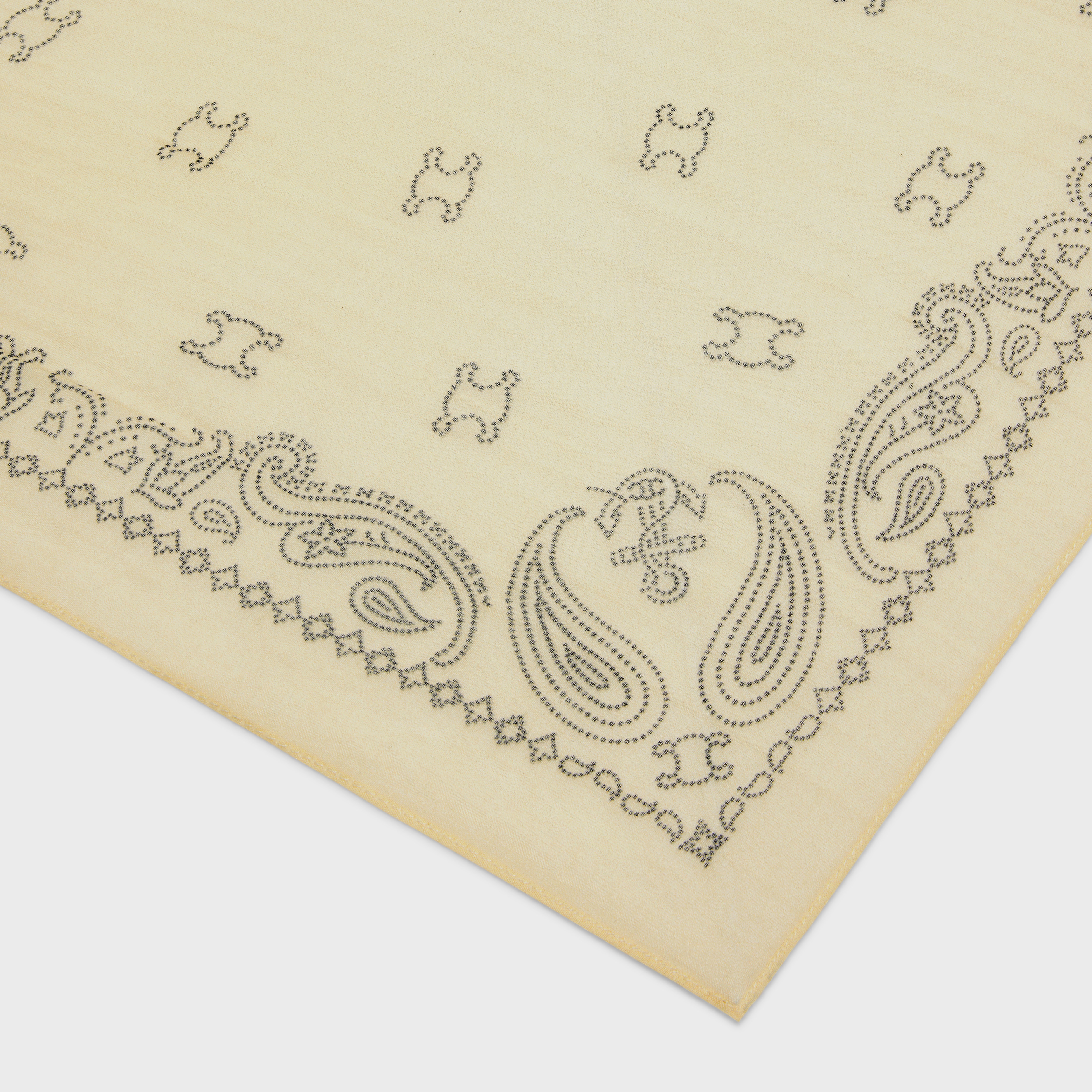 スカーフ CELINE BANDANA IN COTTON CELINE Bandana in cotton and silk | celine | REVERSIBLE