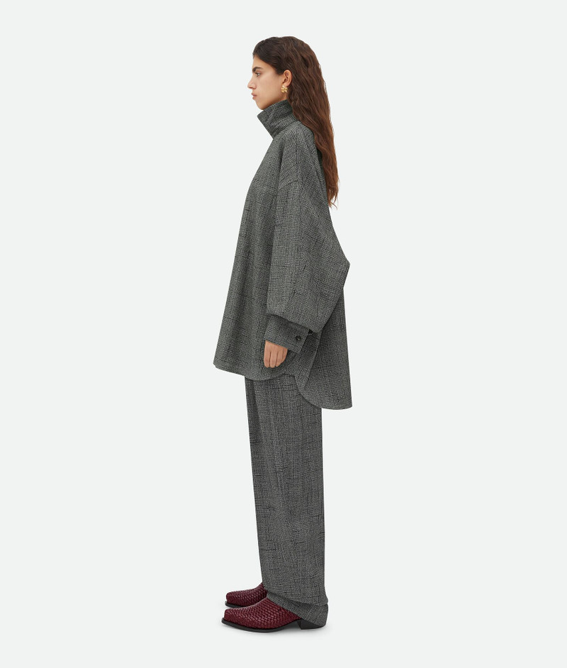 Bottega Veneta Viscose And Silk Criss-Cross High Neck Shirt outlook