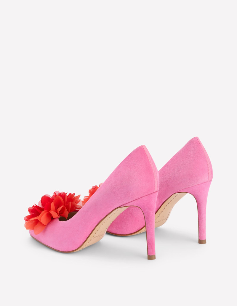 Flower Point Heels-Hot Pink 5