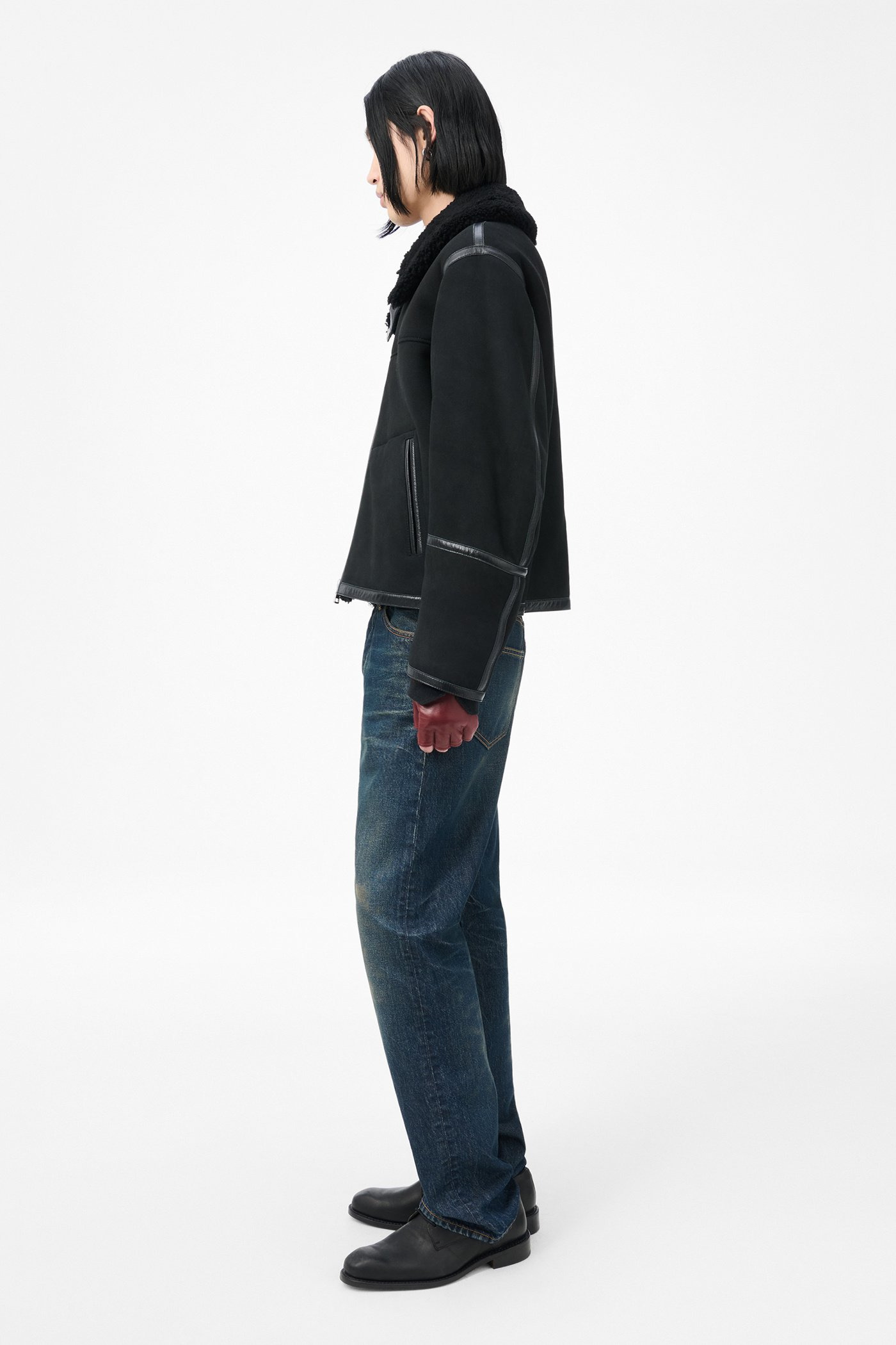 Pilot Jacket Black Shearling - 4