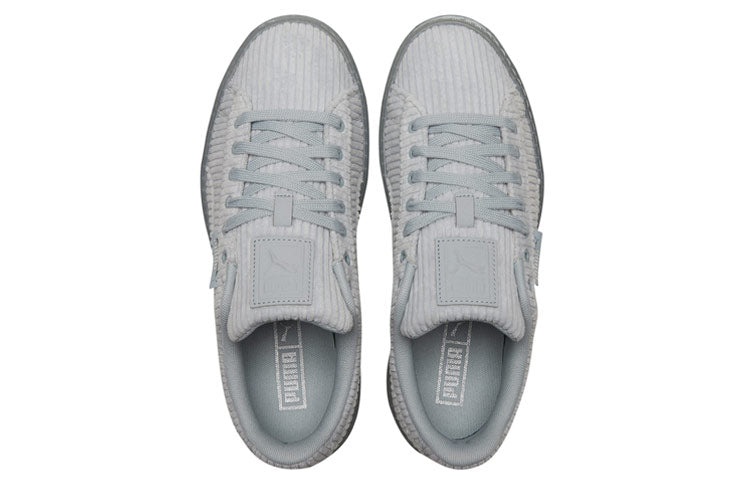 (WMNS) PUMA Basket Platform Strap 'Grey' 384232-02 - 4