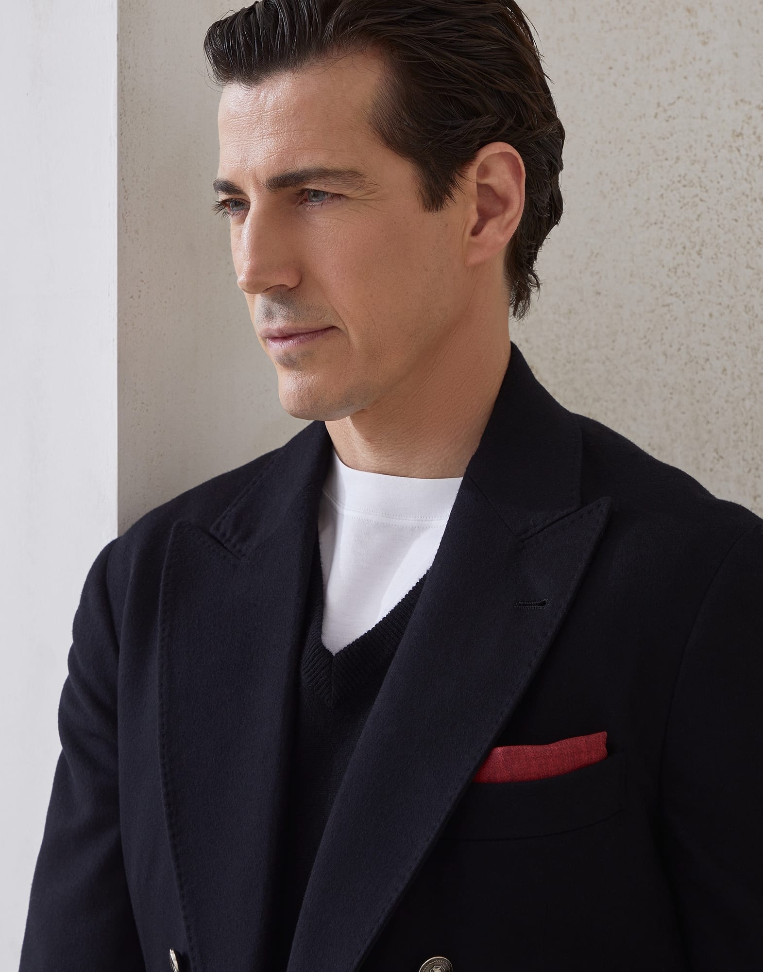 Silk pocket square with printed logo - 3