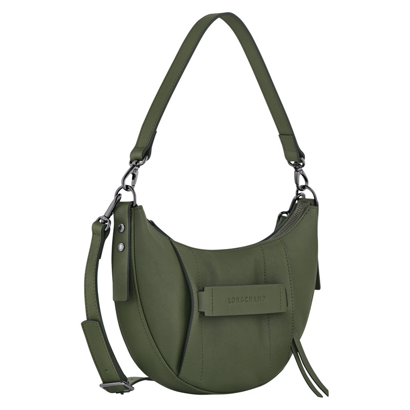 Longchamp 3D S Crossbody bag Khaki - Leather 3