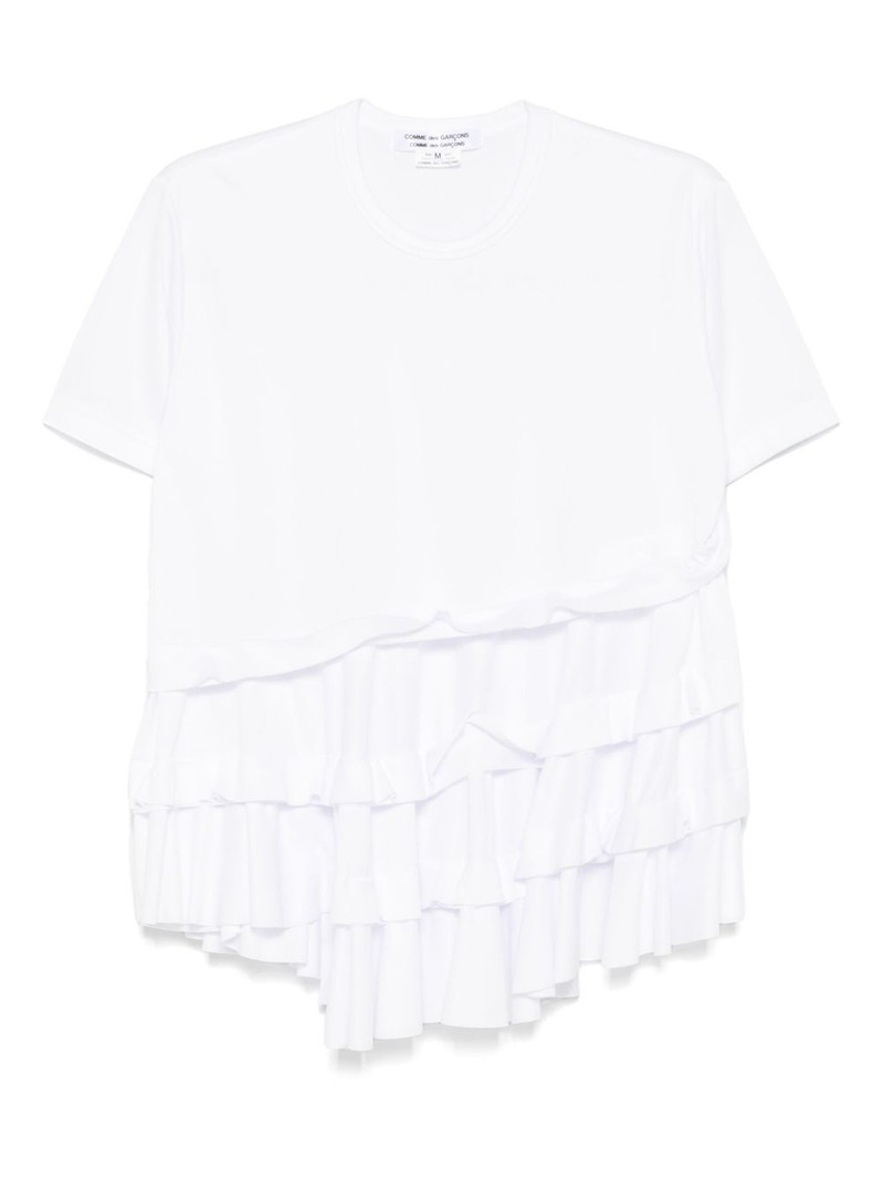 asymmetric ruffled T-shirt 1