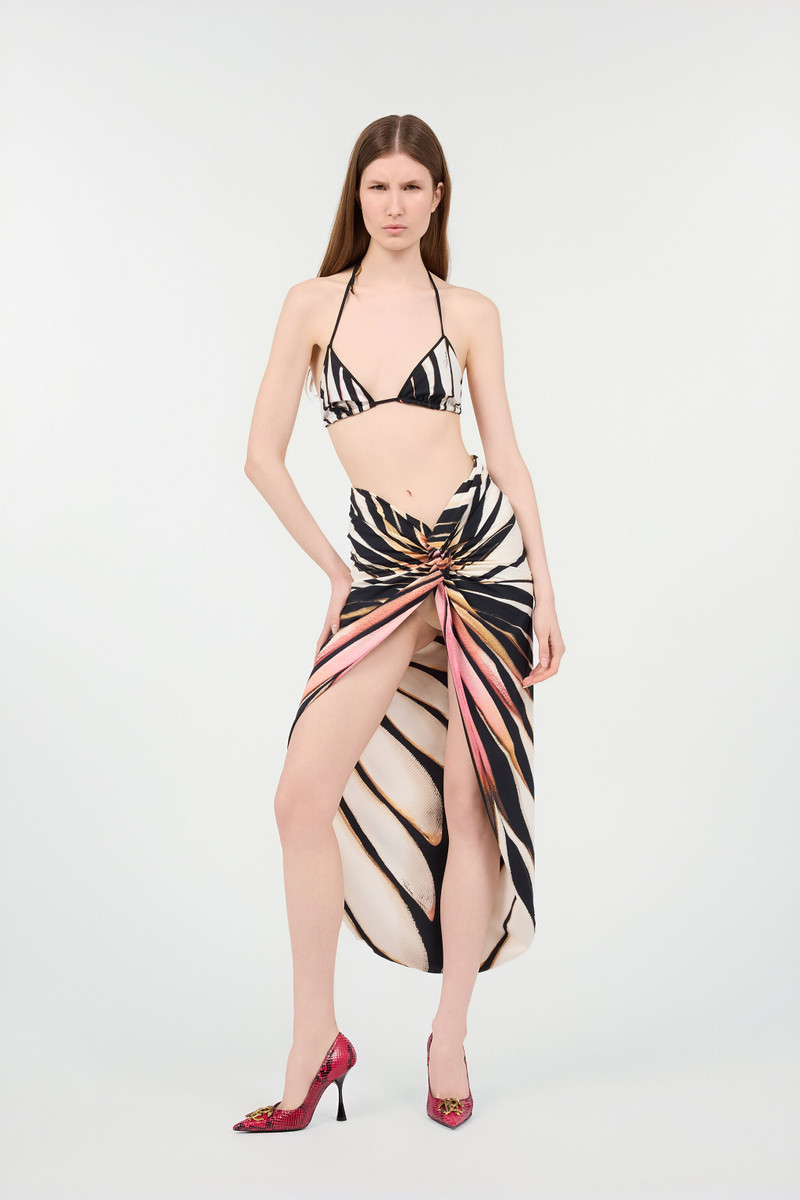 Roberto Cavalli Sarong With Ray Of Pink Print outlook