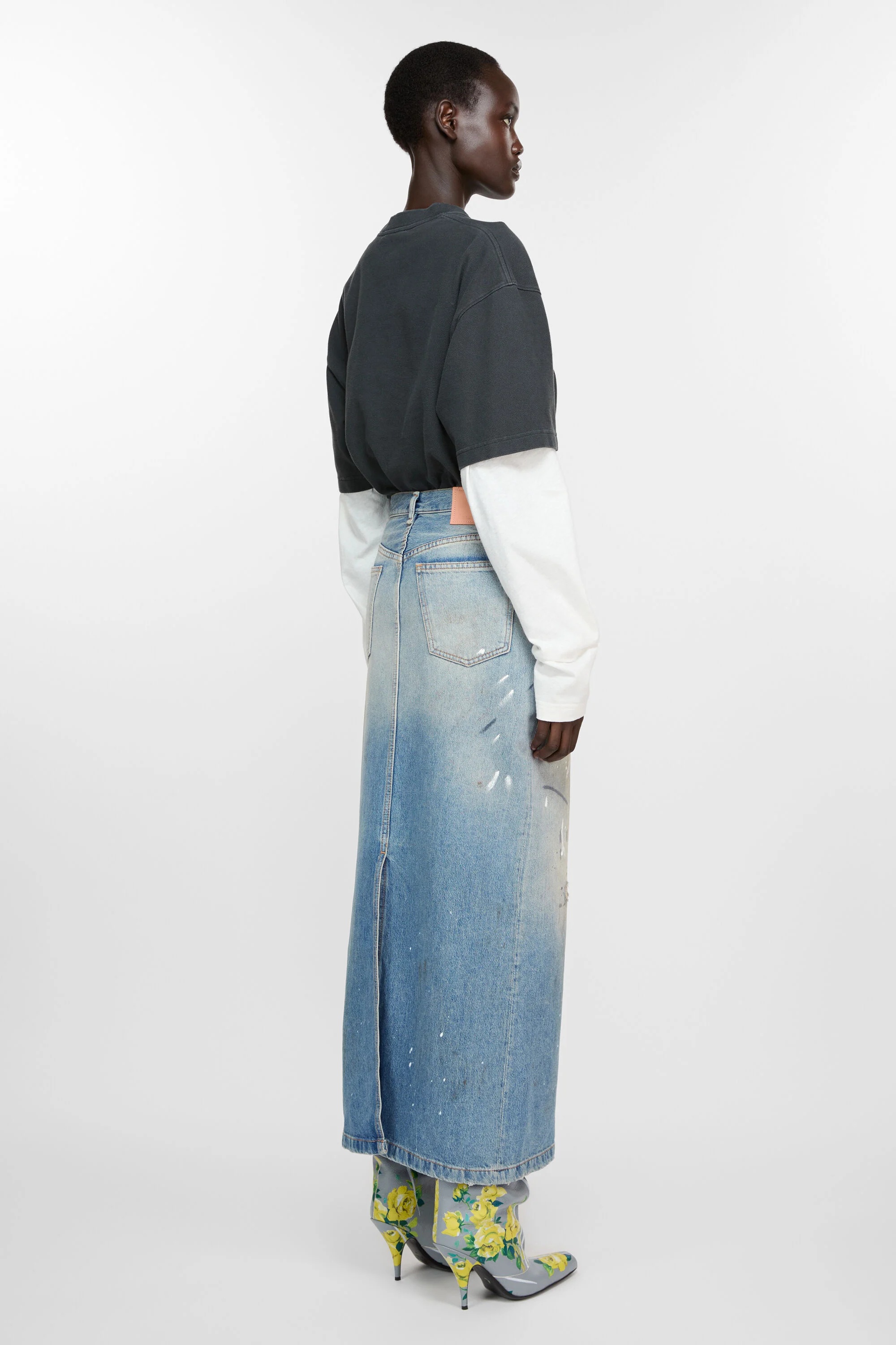 Denim skirt - Light blue - 3