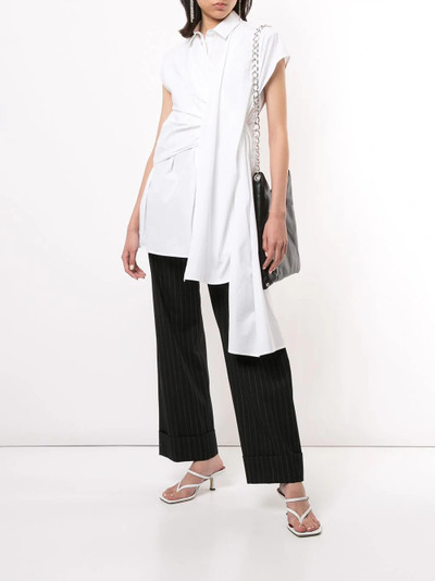 JUUN.J draped front longline shirt outlook