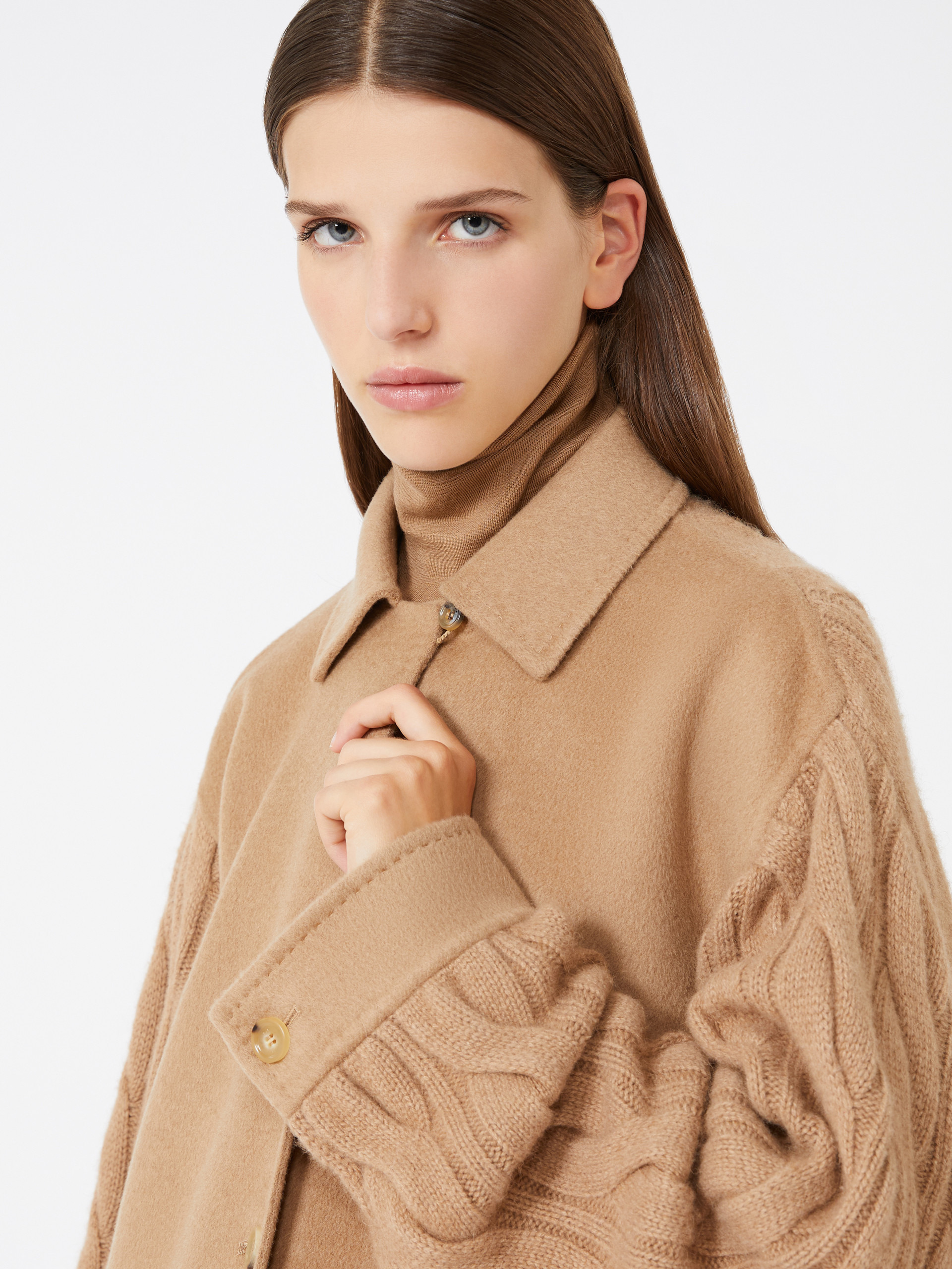 TACCO Camel yarn overshirt - 5