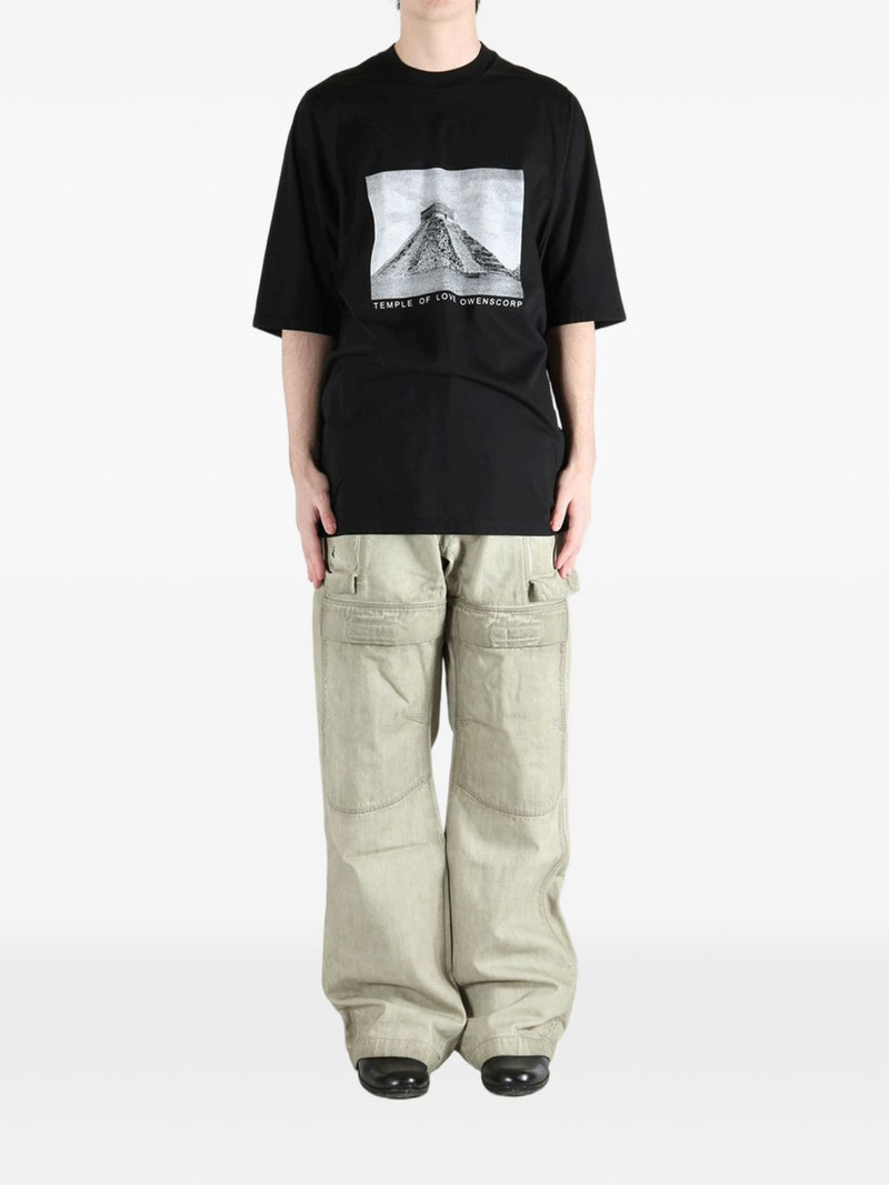 Rick Owens DRKSHDW print-detail short-sleeve T-shirt outlook