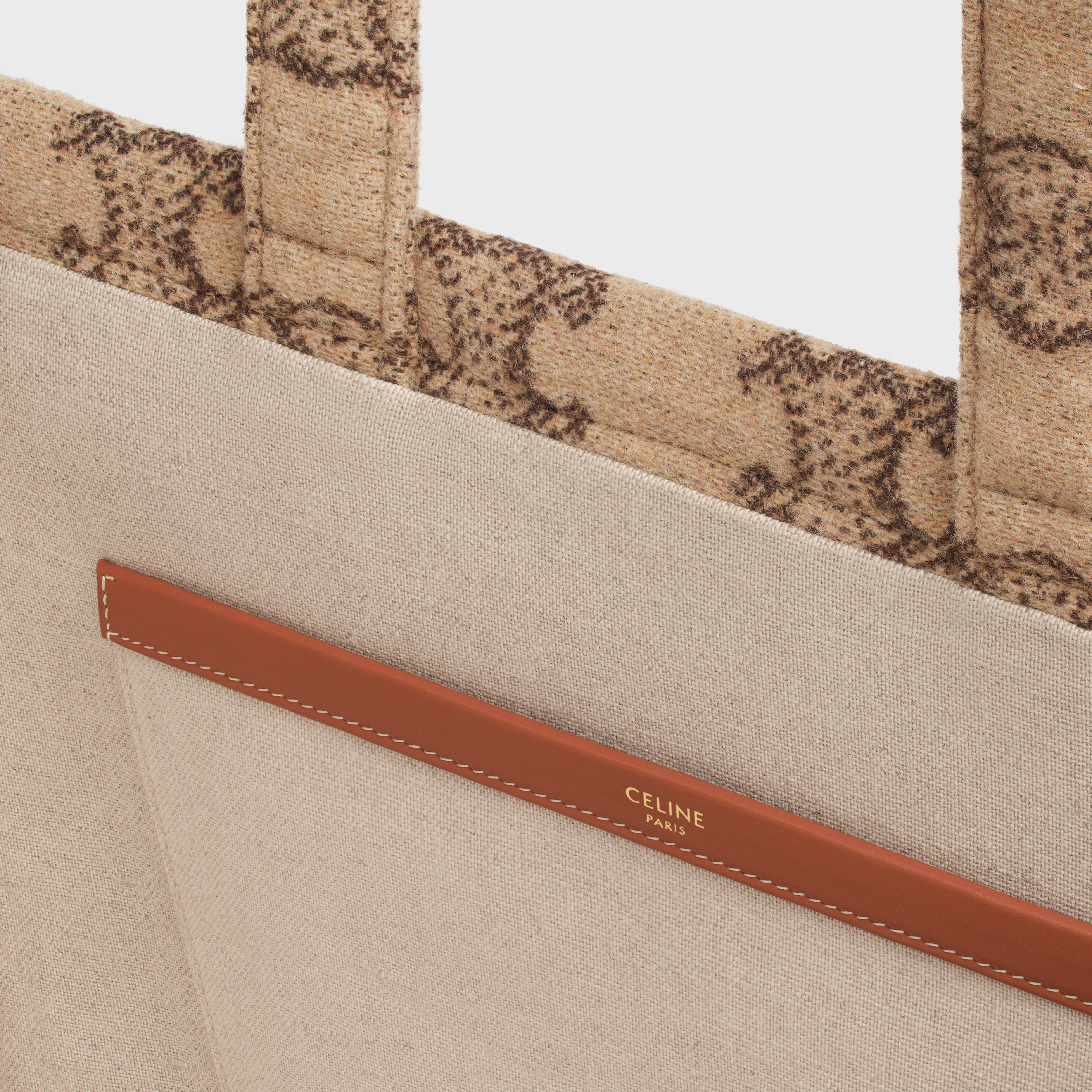 Large Cabas Thais in textile with triomphe - 4