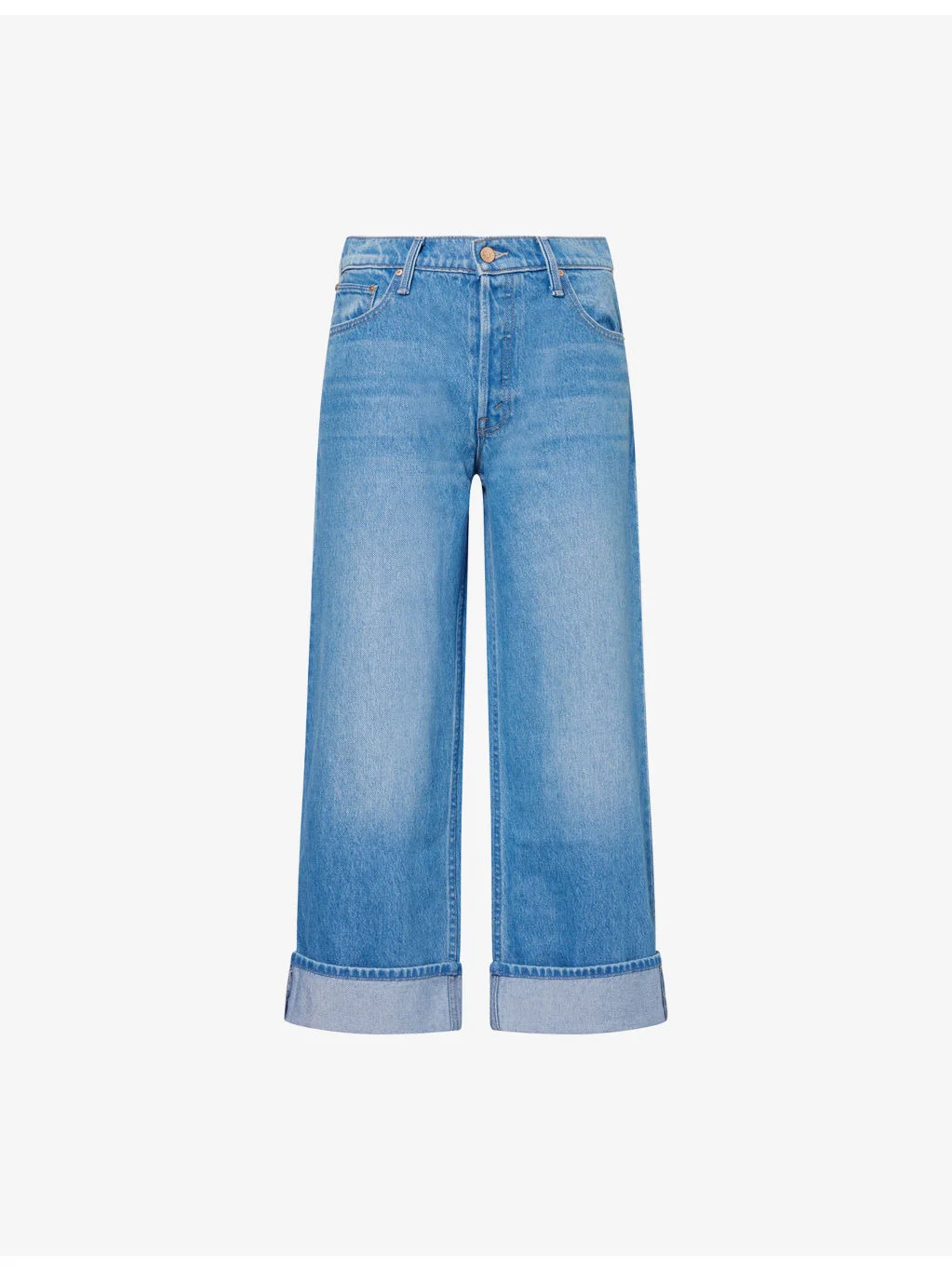 The Smoothie Crop Cuff Cotton-Blend Denim Jeans - 1