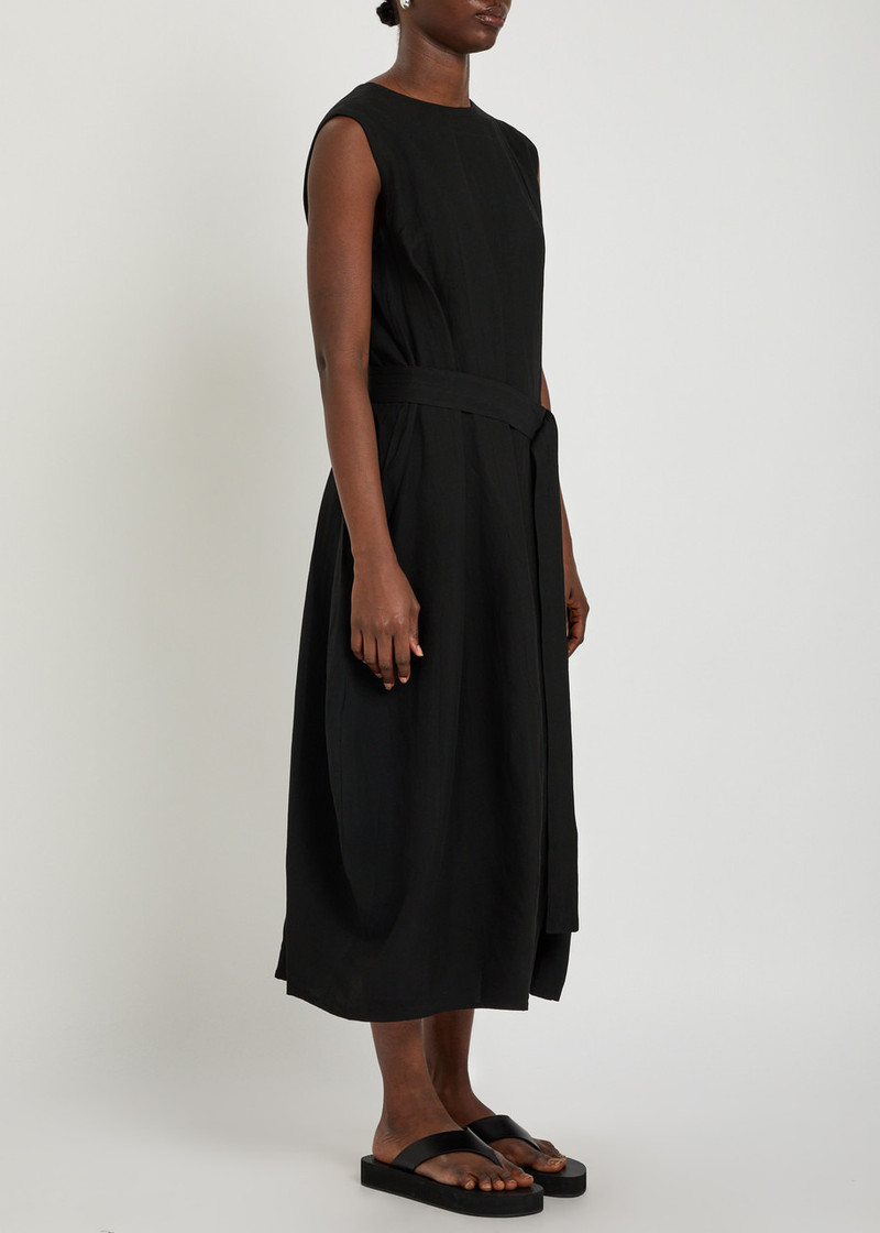 Studio Nicholson Studio Nicholson Belted Woven Midi Dress outlook