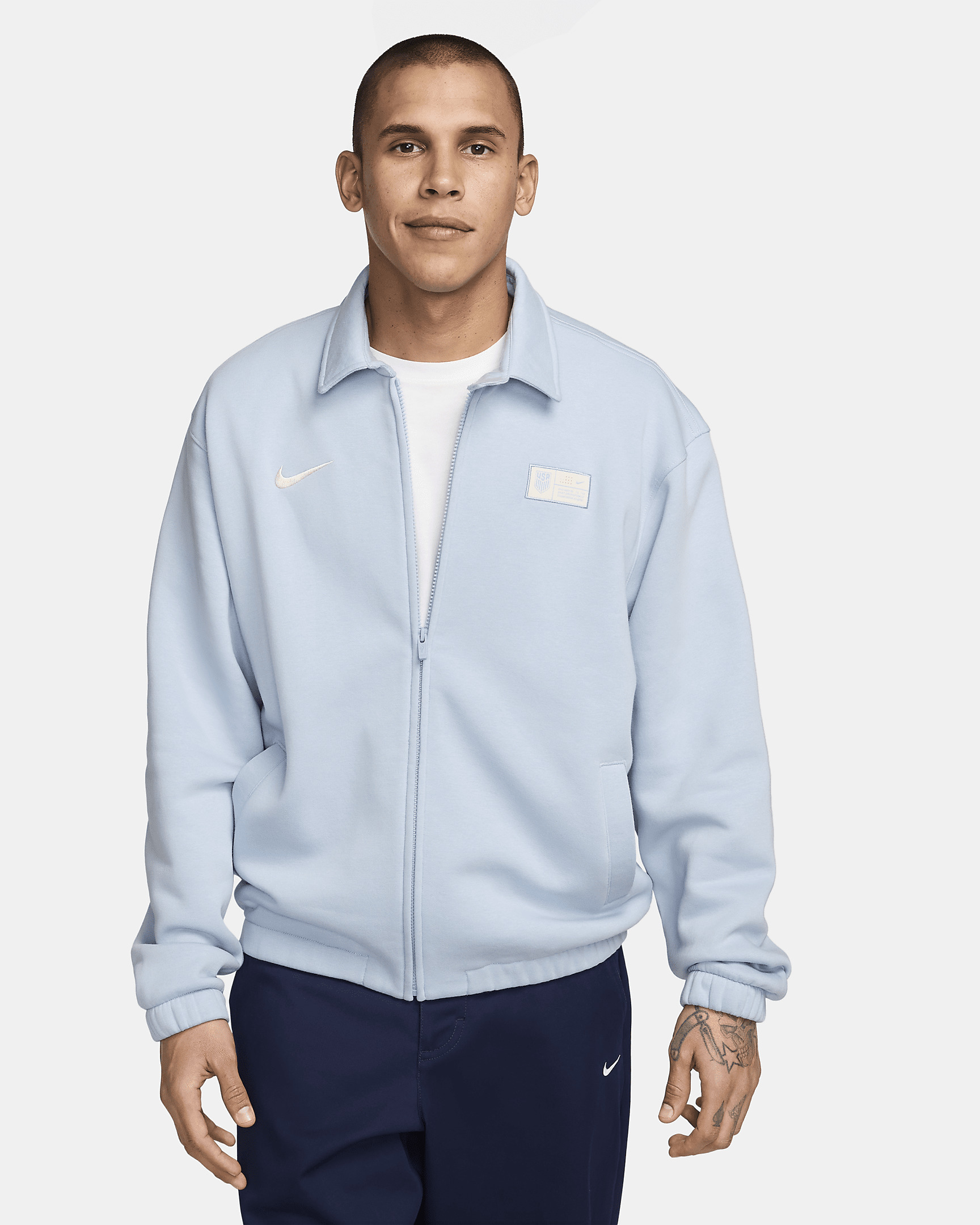 USMNT Club Men's Nike Soccer Harrington Jacket - 1