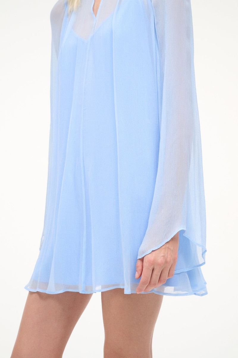STAUD ESTHER MINI DRESS CLEAR BLUE 6