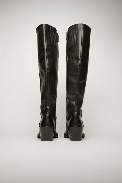 Acne Studios Western leather boots black outlook