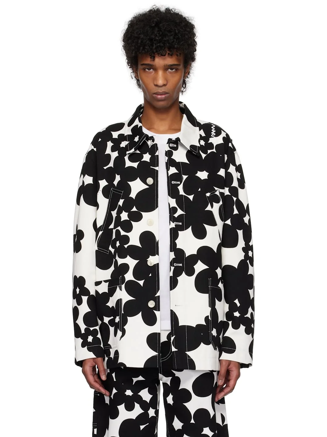 Black & White Dillies Print Jacket - 1