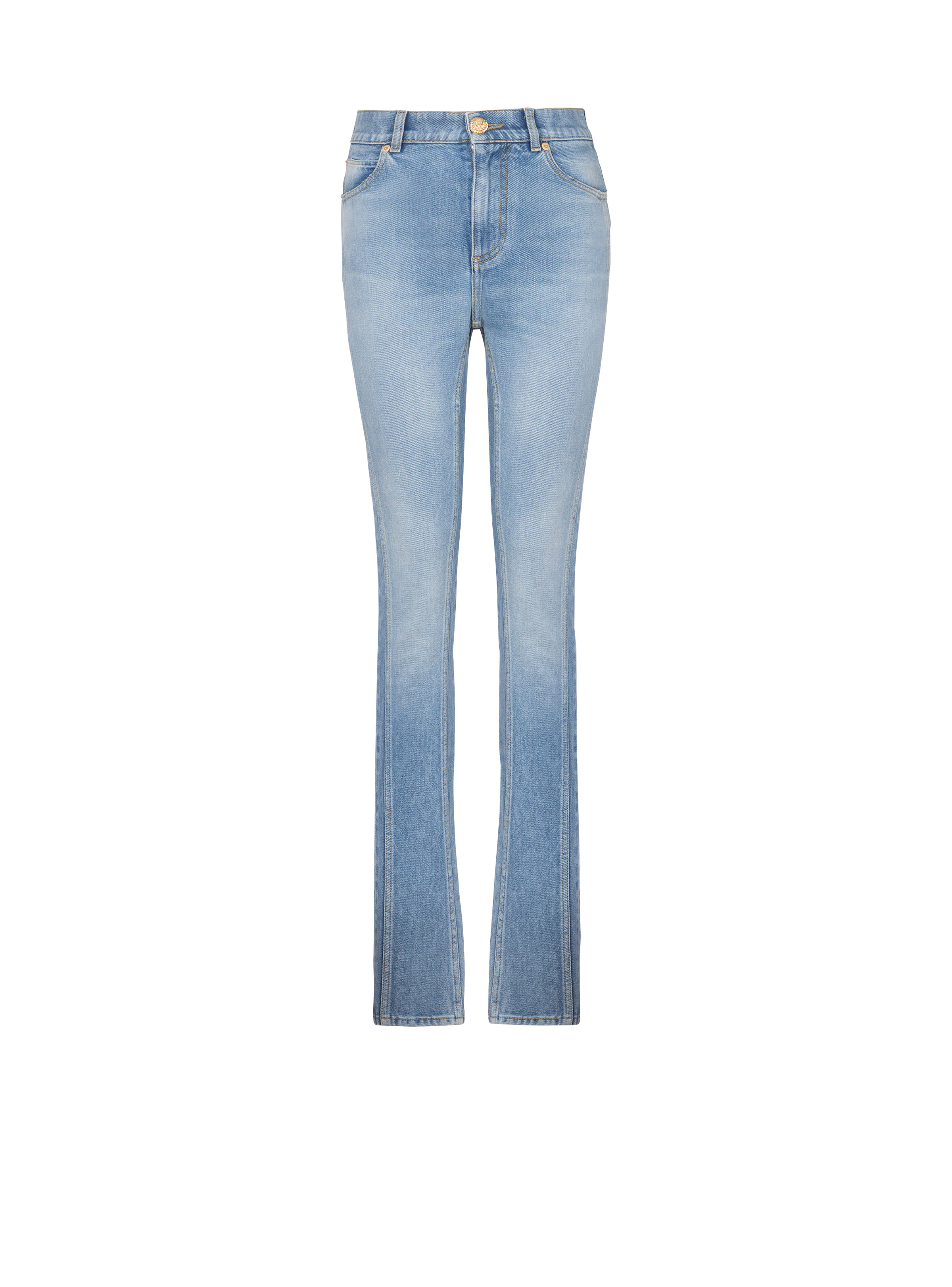 Light blue denim slim-fit jeans - 1