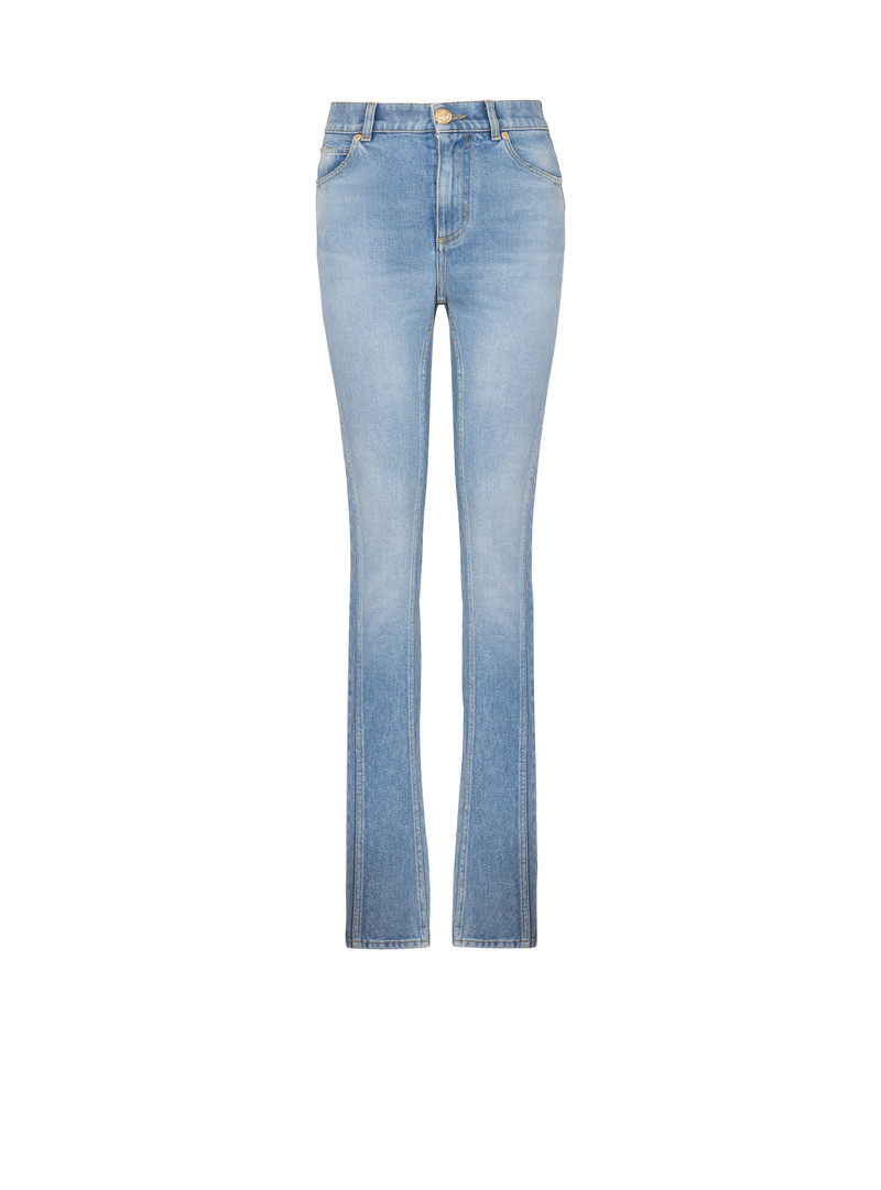 Light blue denim slim-fit jeans 1