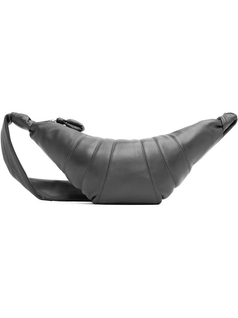 Gray Medium Croissant Bag 1