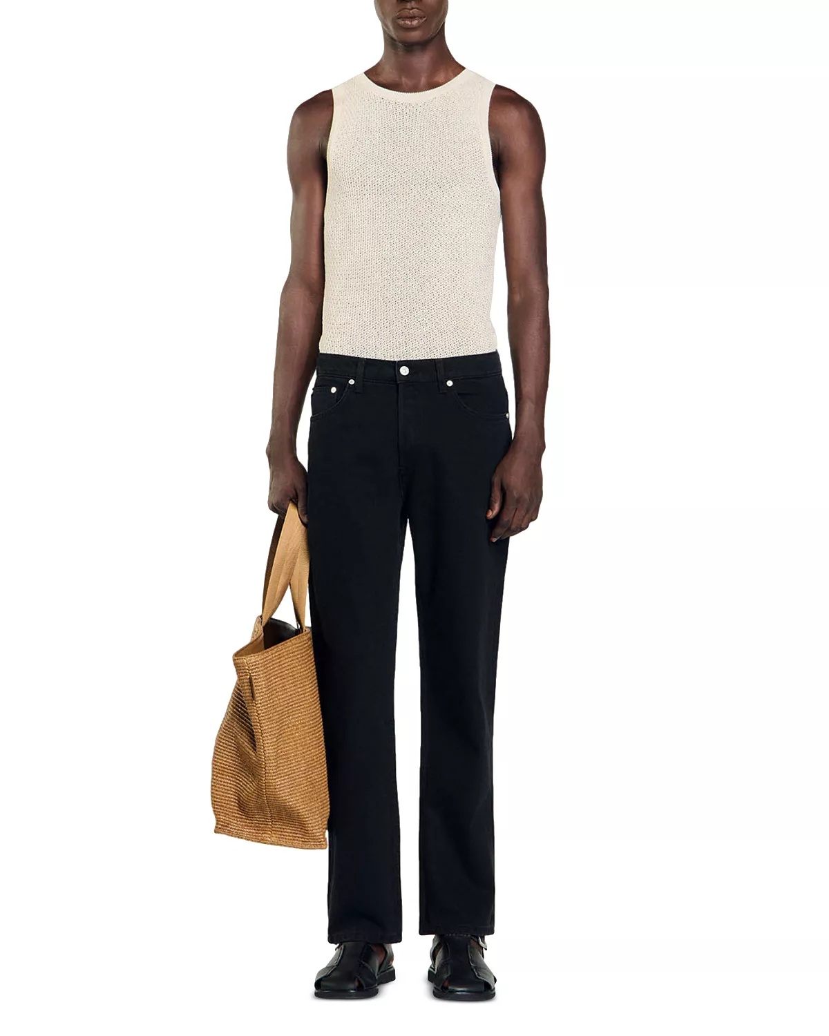Straight Jeans in Black - 2