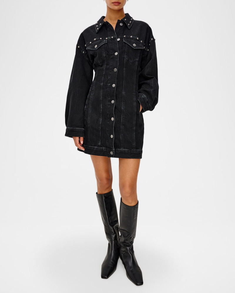 Rails Ladera Studded Denim Mini Dress outlook