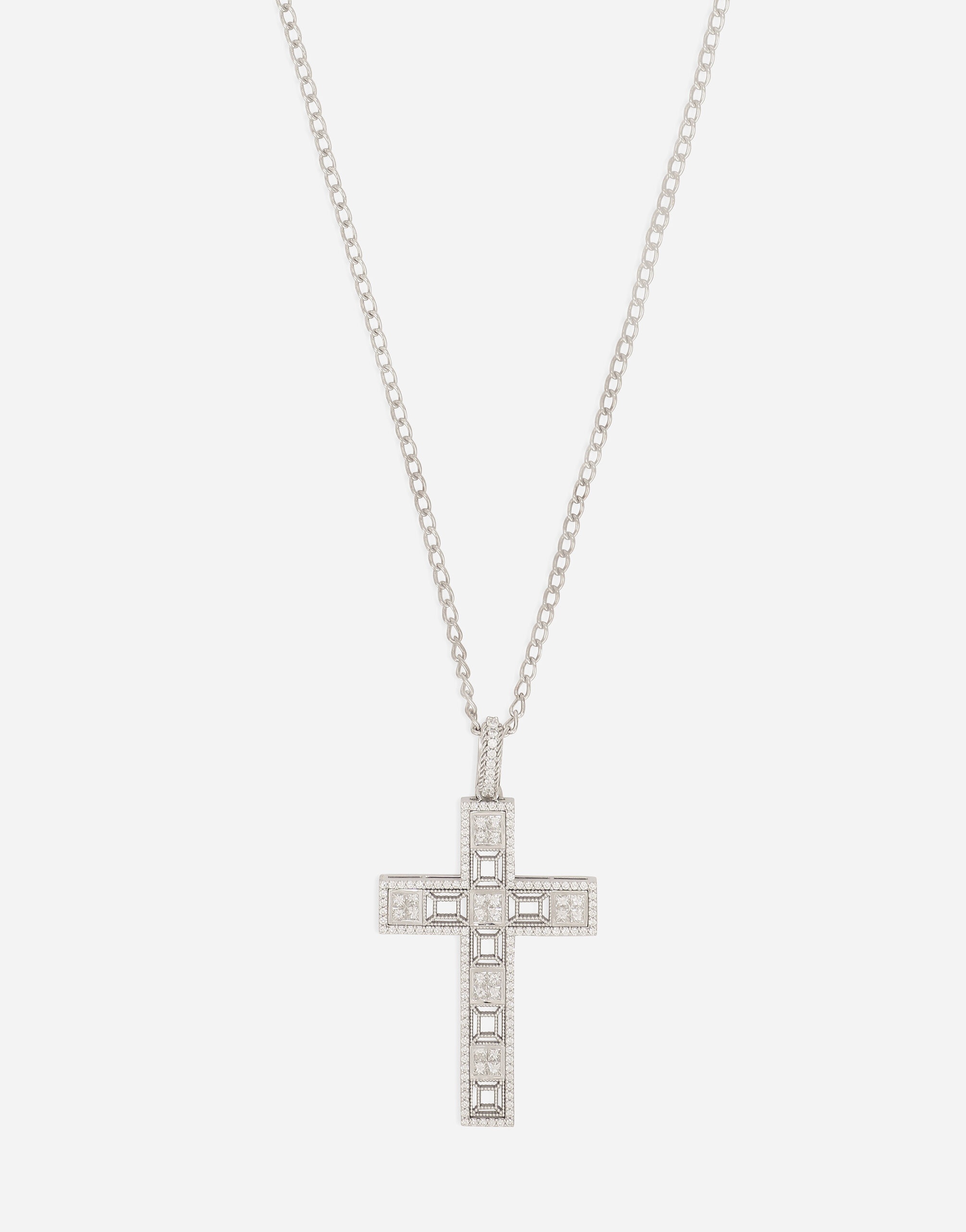 Tradition pendant in white gold 18Kt with rubies and diamonds - 2