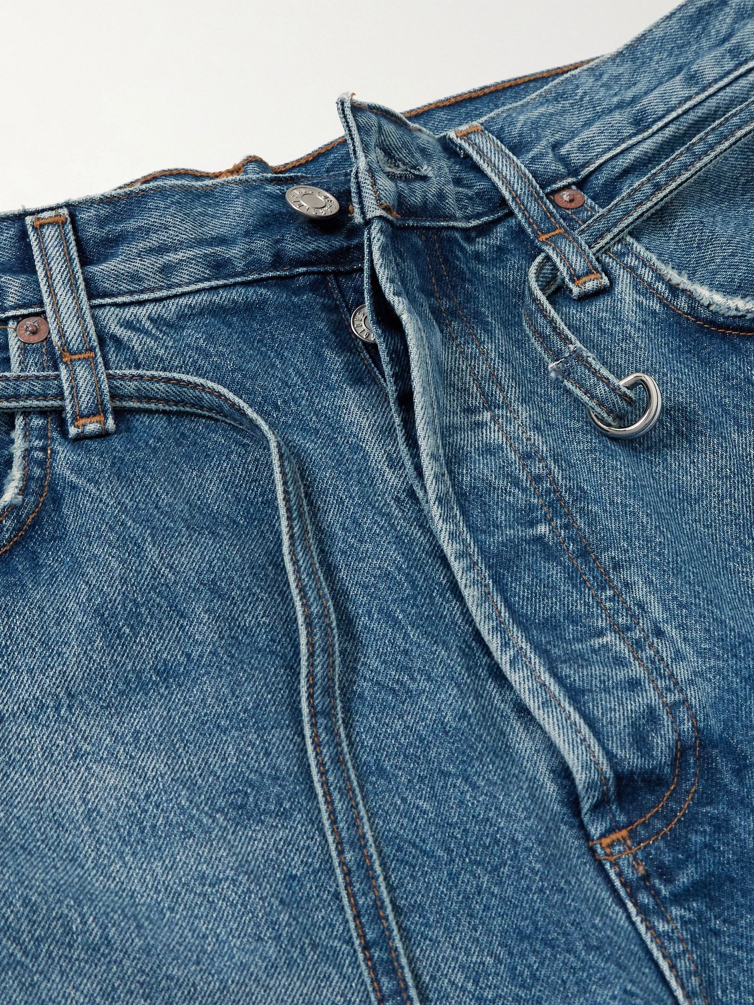 Emmi belted high-rise wide-leg jeans Mid denim - 5