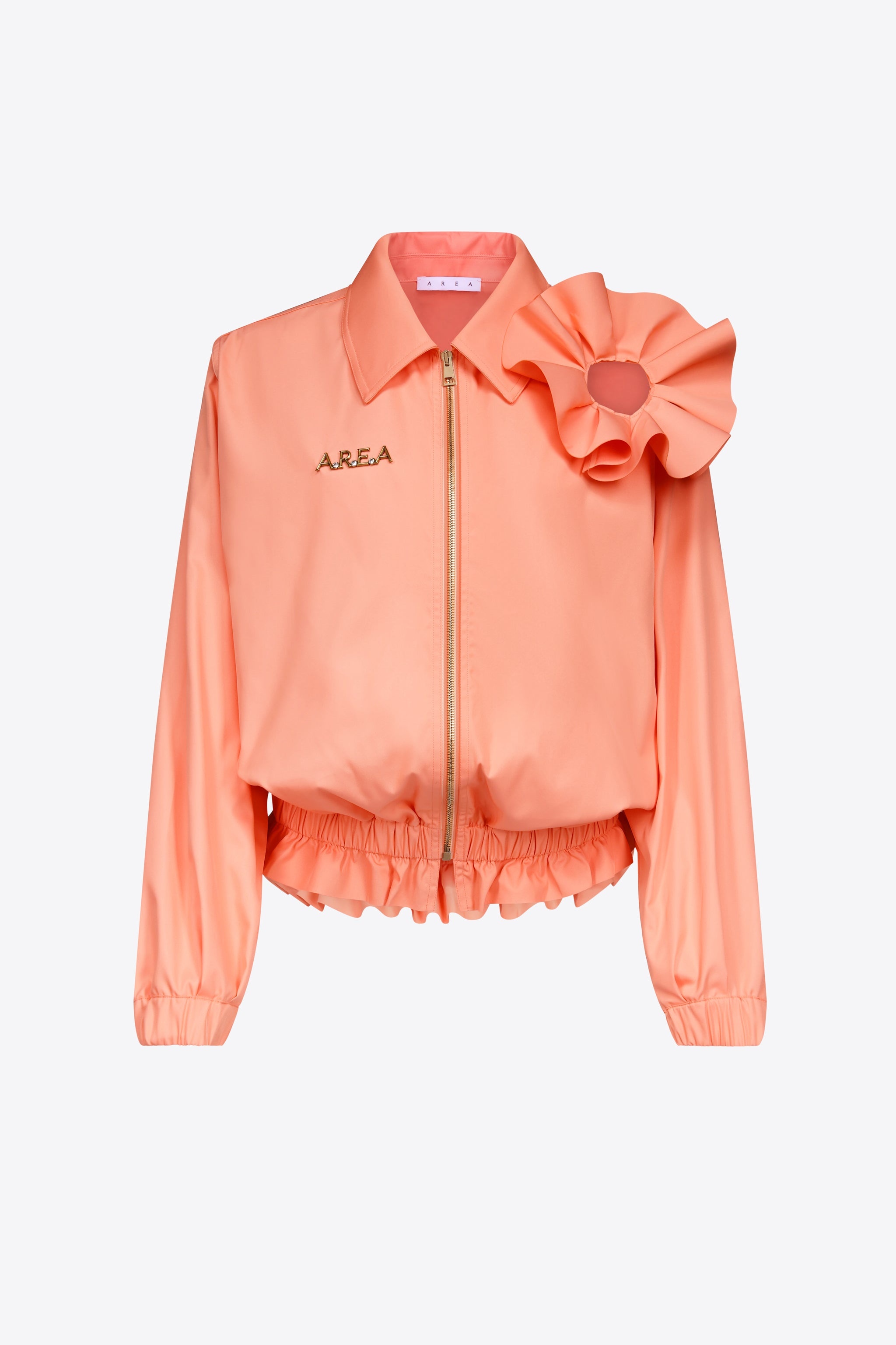 RUFFLE FLOWER TRACK JACKET - 1