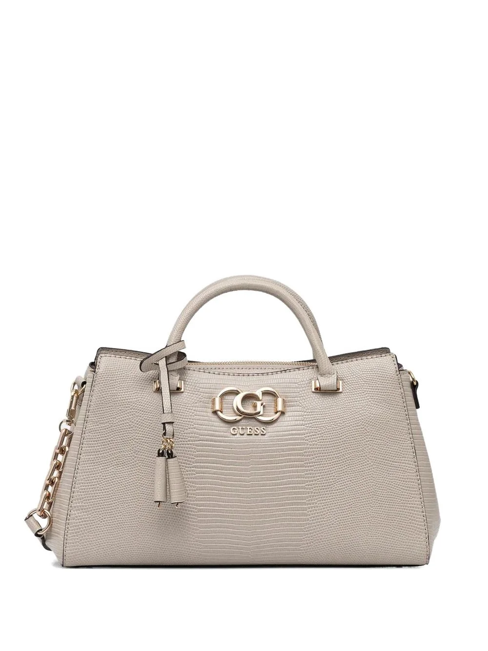 Salinge lizard-effect chain tote bag - 1