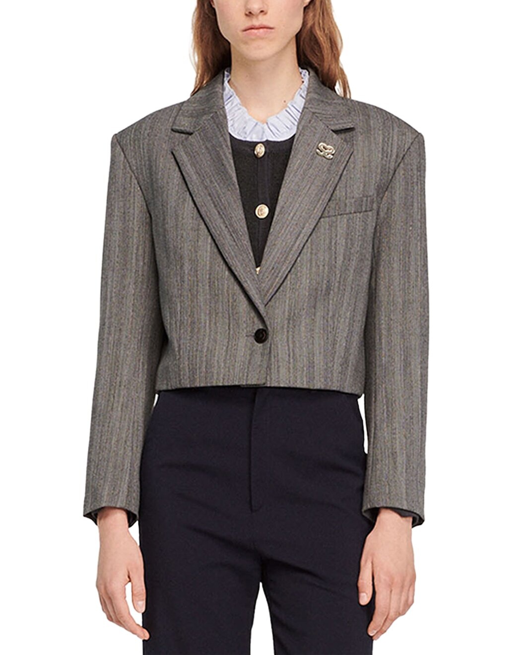 Sandro Wool-Blend Blazer - 1