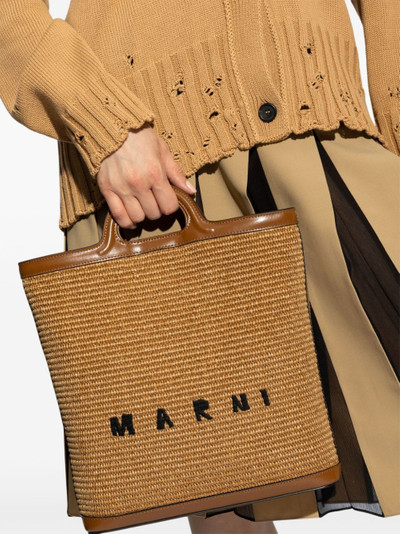 Marni Tropicalia straw tote bag outlook