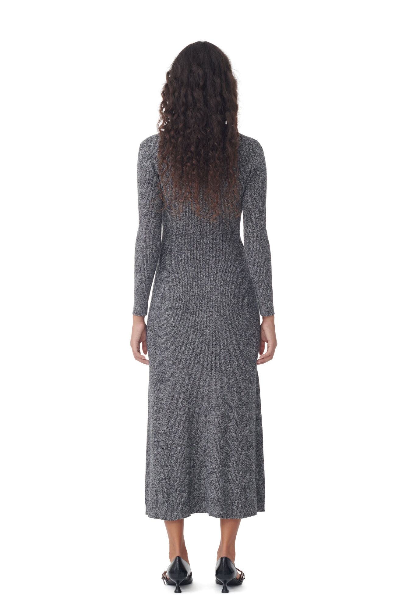 GREY COLLAR MAXI DRESS - 3