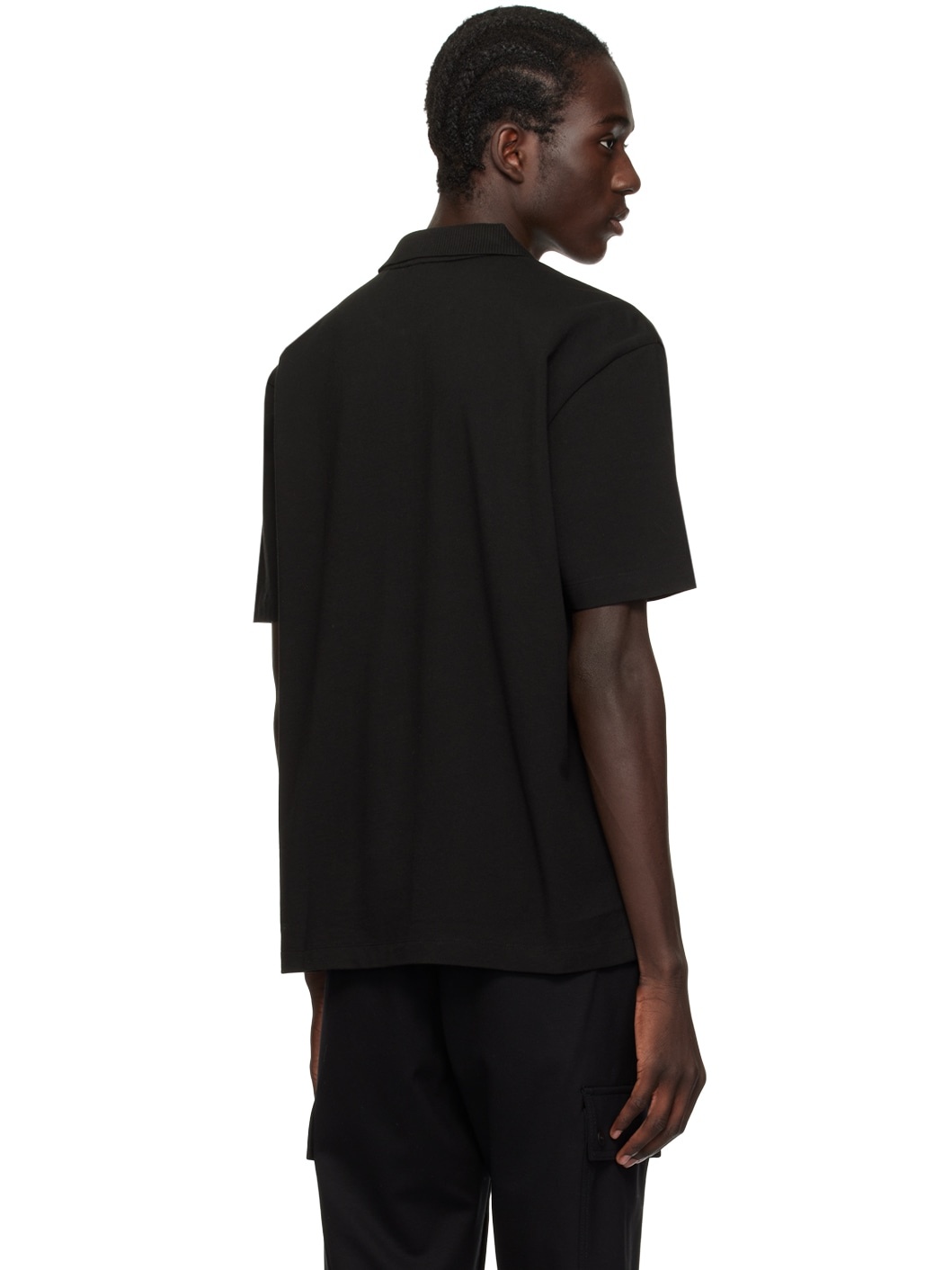 Black Bonded Polo - 3