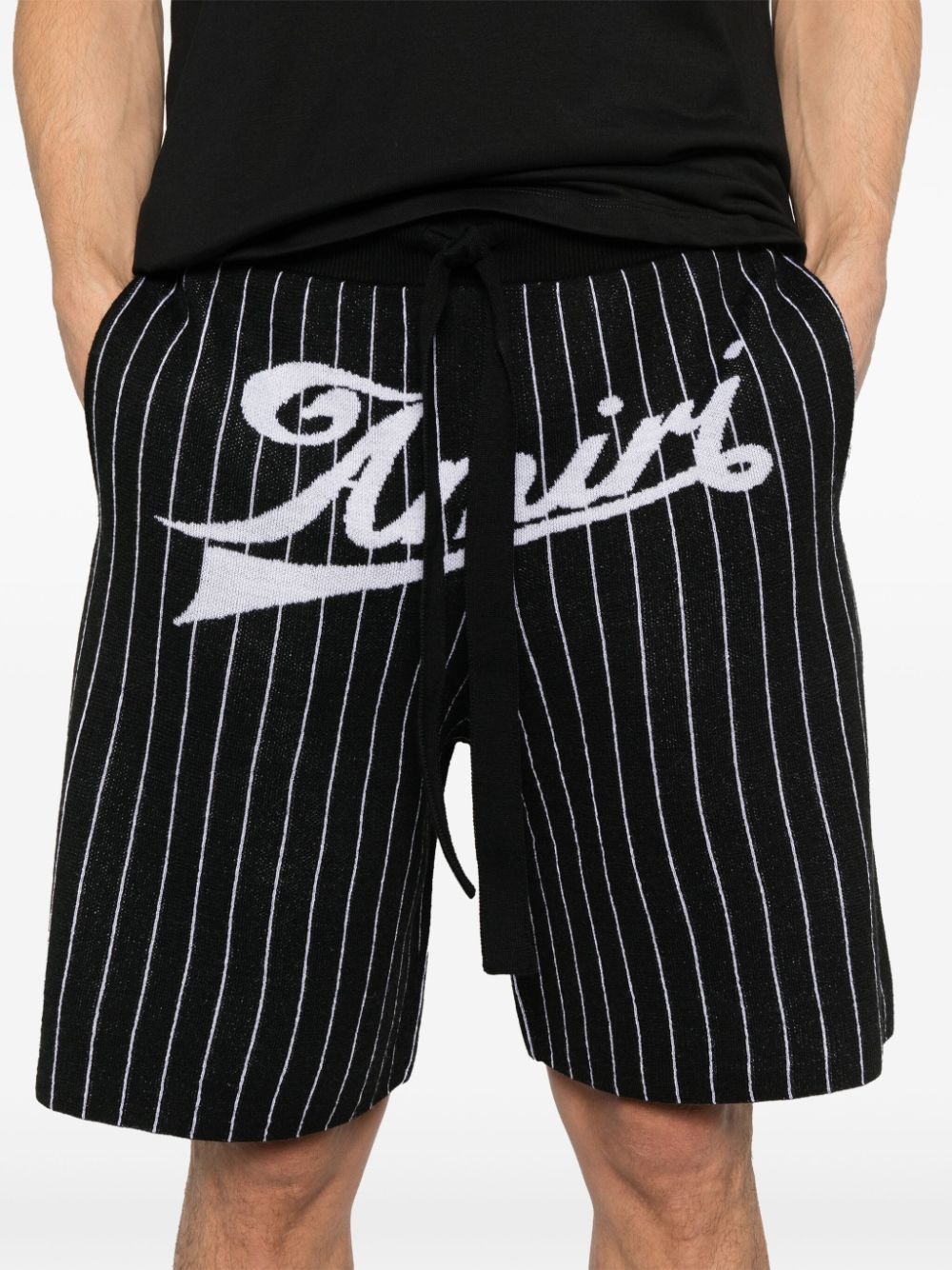 pinstriped shorts - 5
