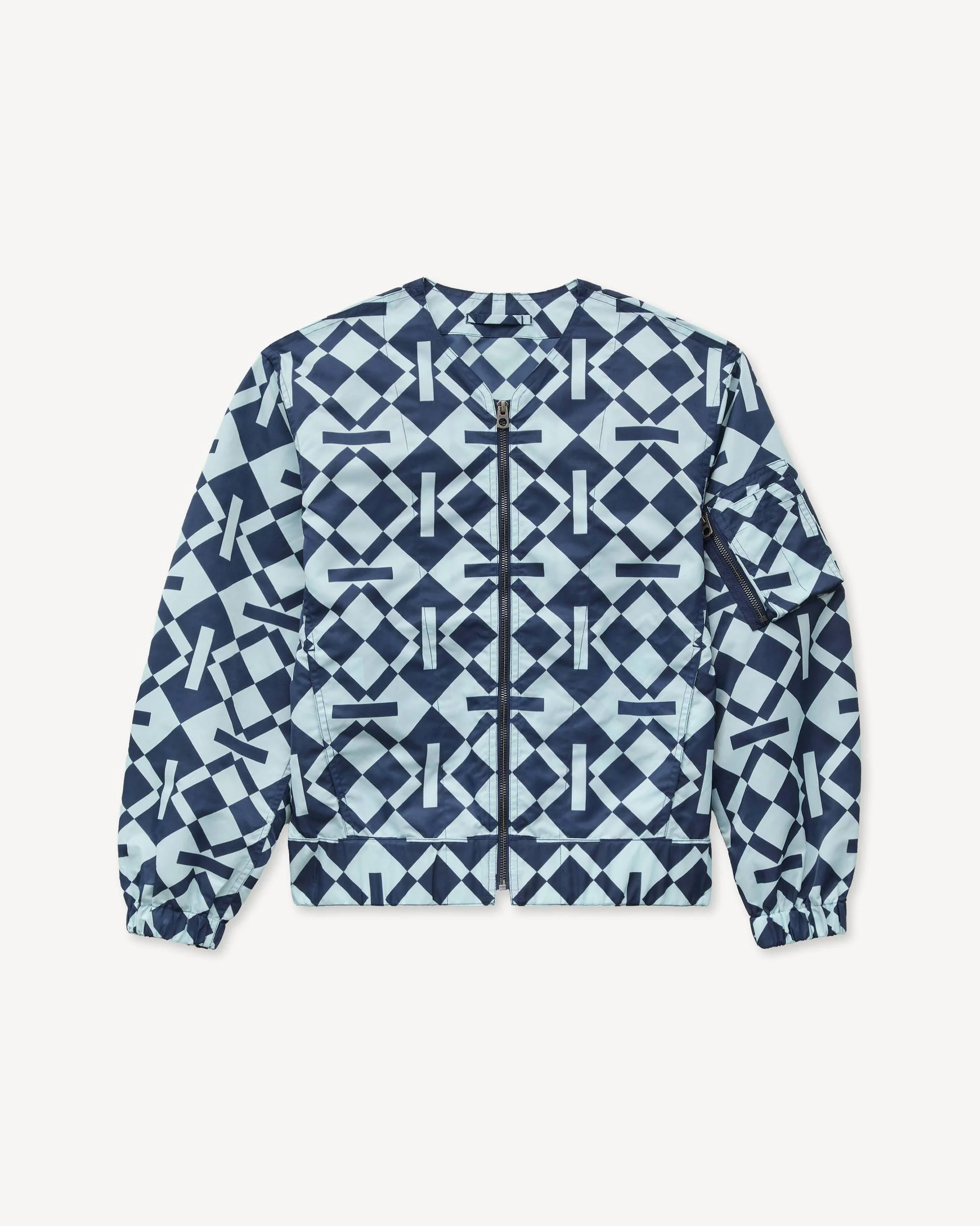 'Kenzogram' collarless bomber - 1