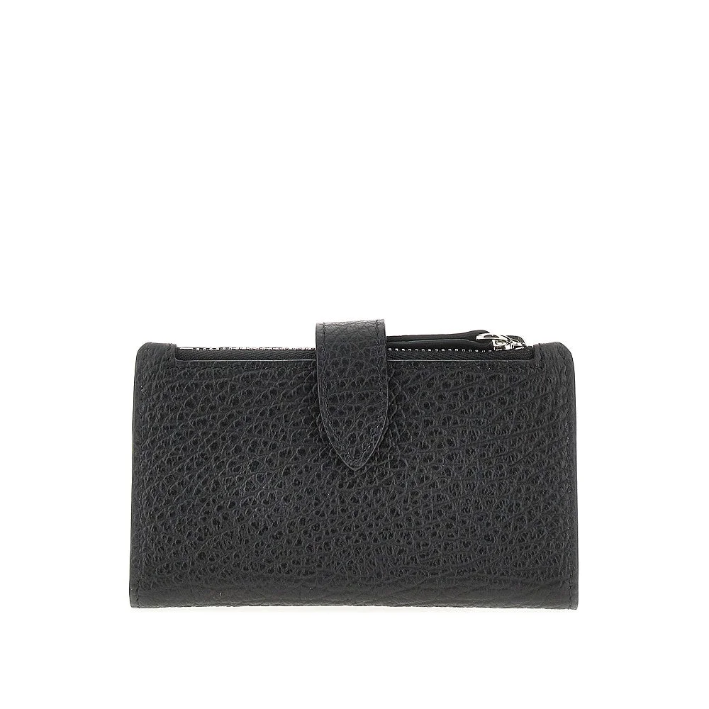 Maison Margiela Women Grain Leather Bi-Fold Cardholder - 1