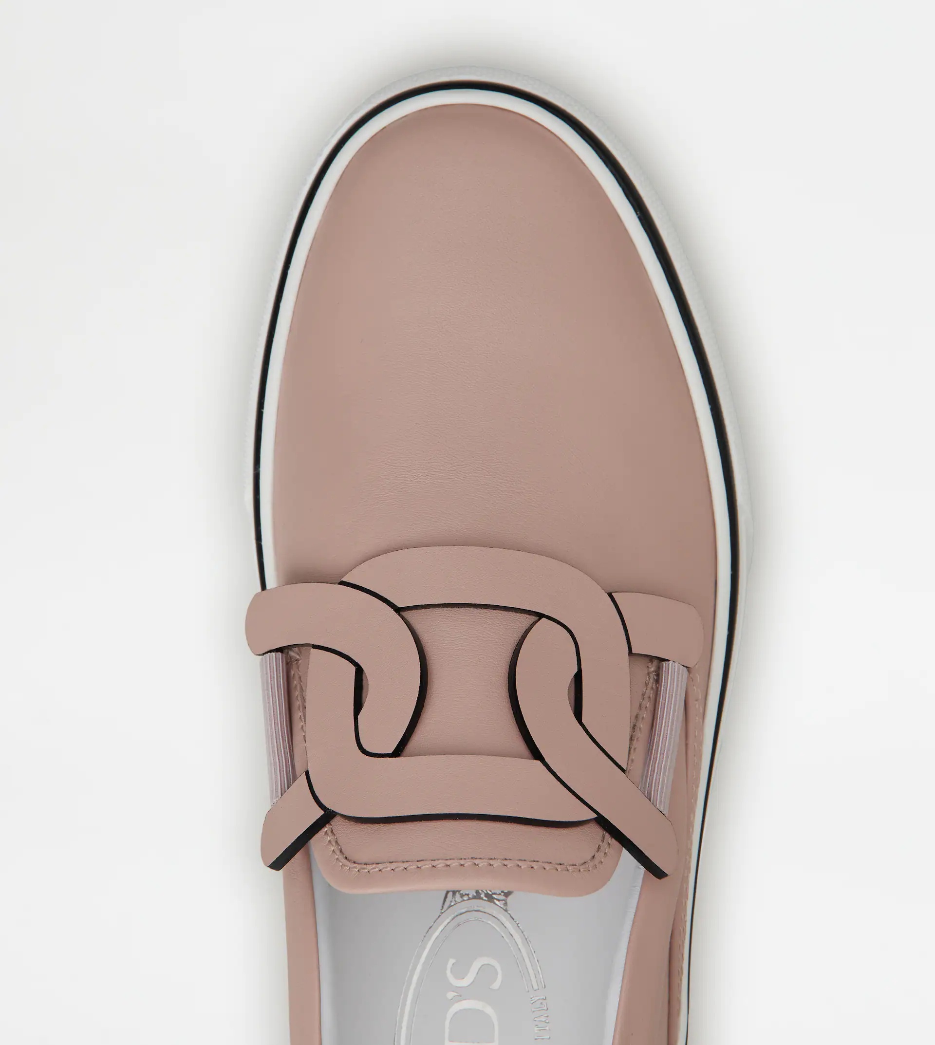 TOD'S SLIP ON SHOES IN LEATHER - VIOLET - 4