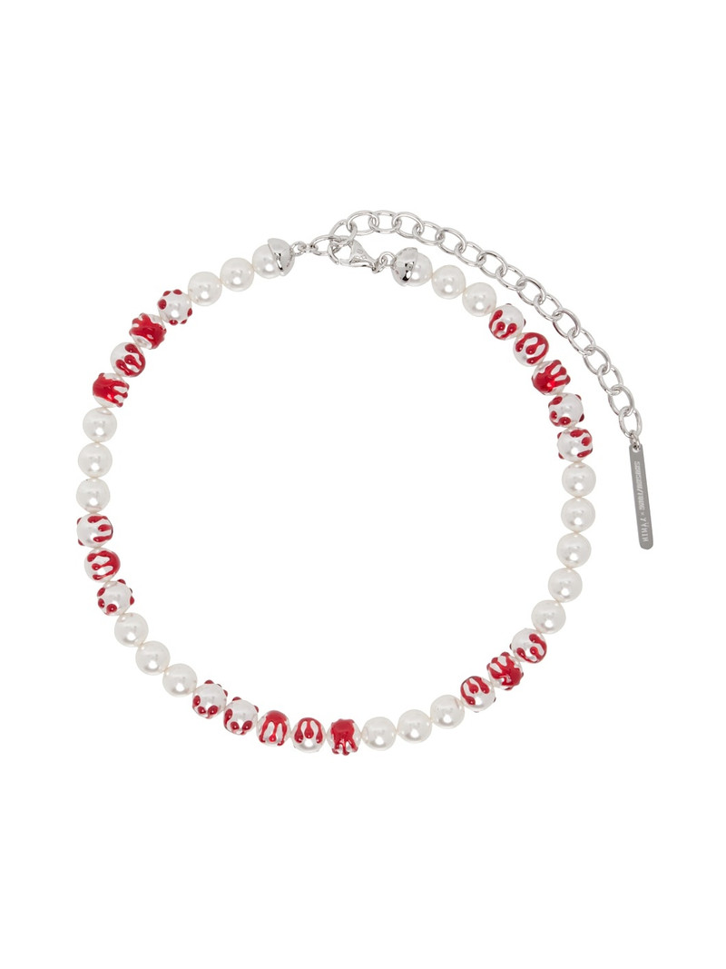 SSENSE Exclusive YVMIN Edition Big Pearl Blood Necklace 1