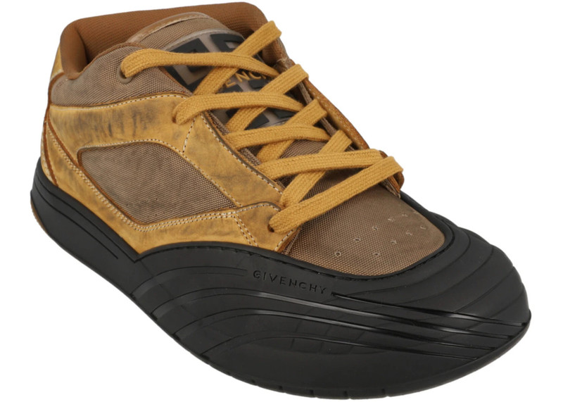 Givenchy Givenchy Suede Trimmed Mid-Top Beige outlook