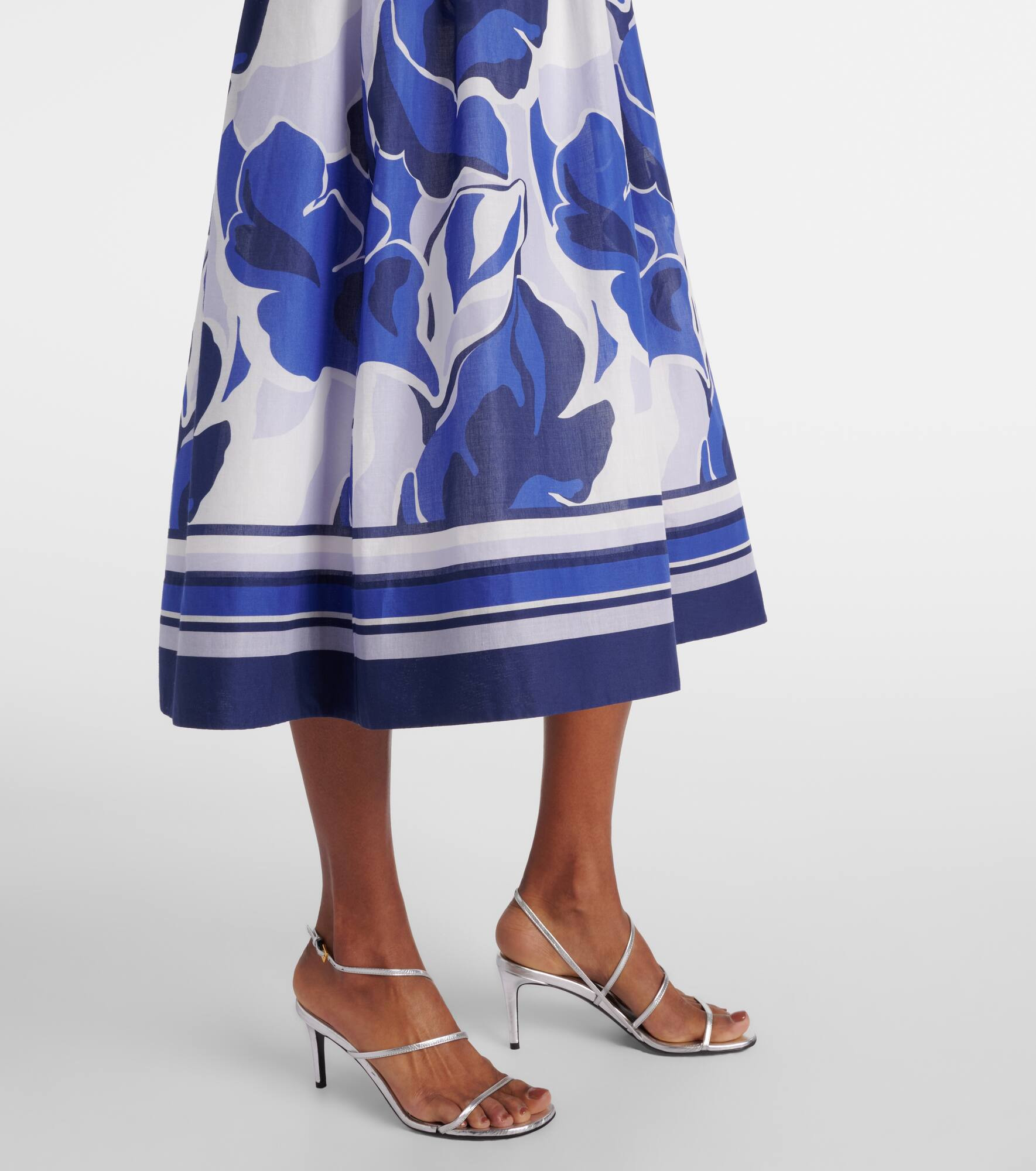 Paros floral cotton midi dress - 5