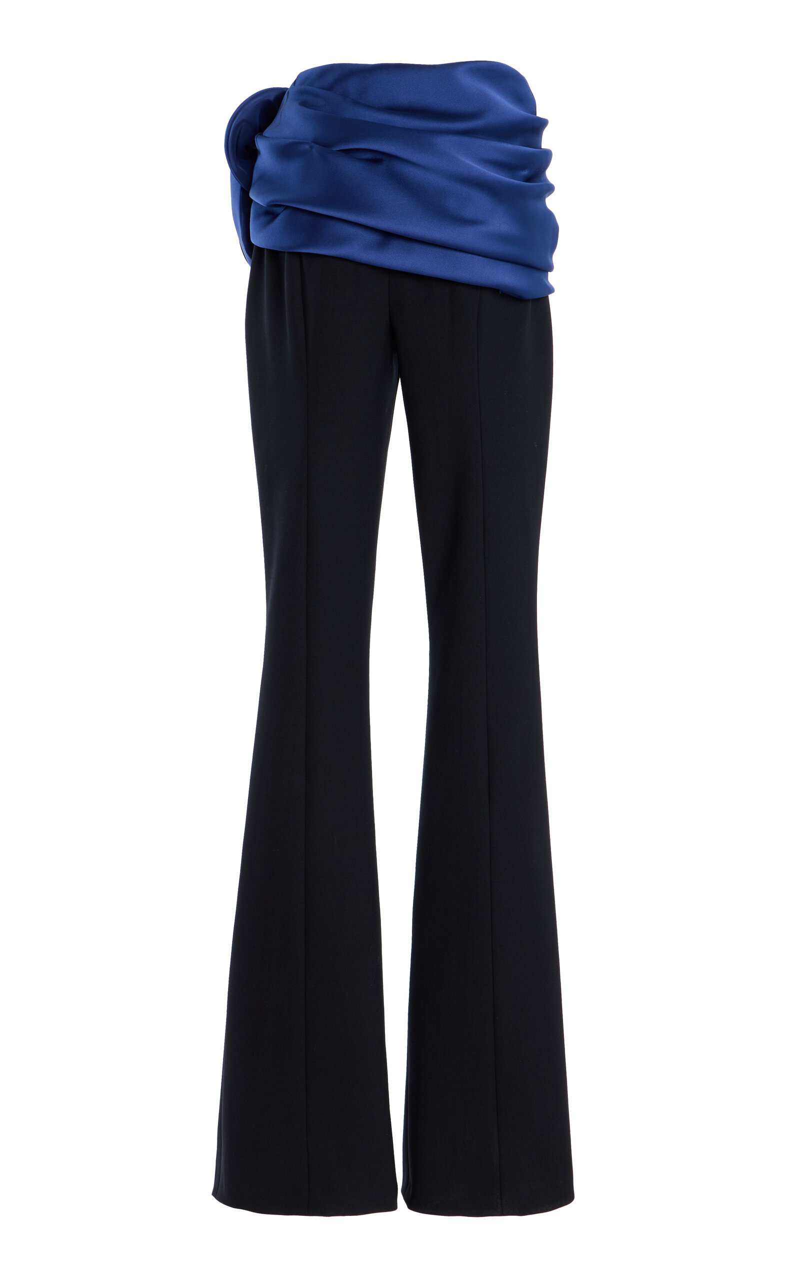 Wool-Blend Bootcut Pants black - 6