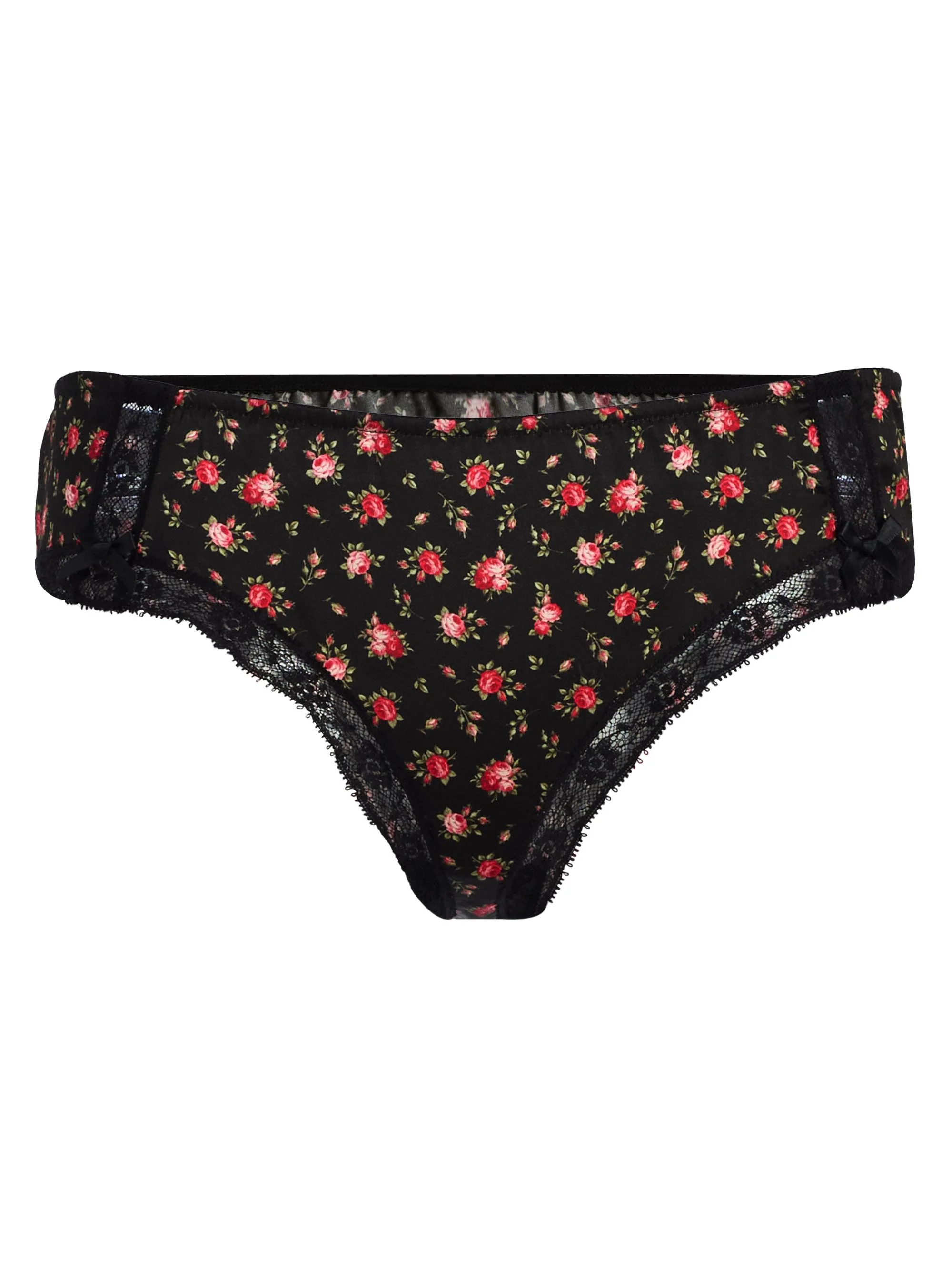 Women's Roselline Silk-Blend Brief - Roselline Nero - 1