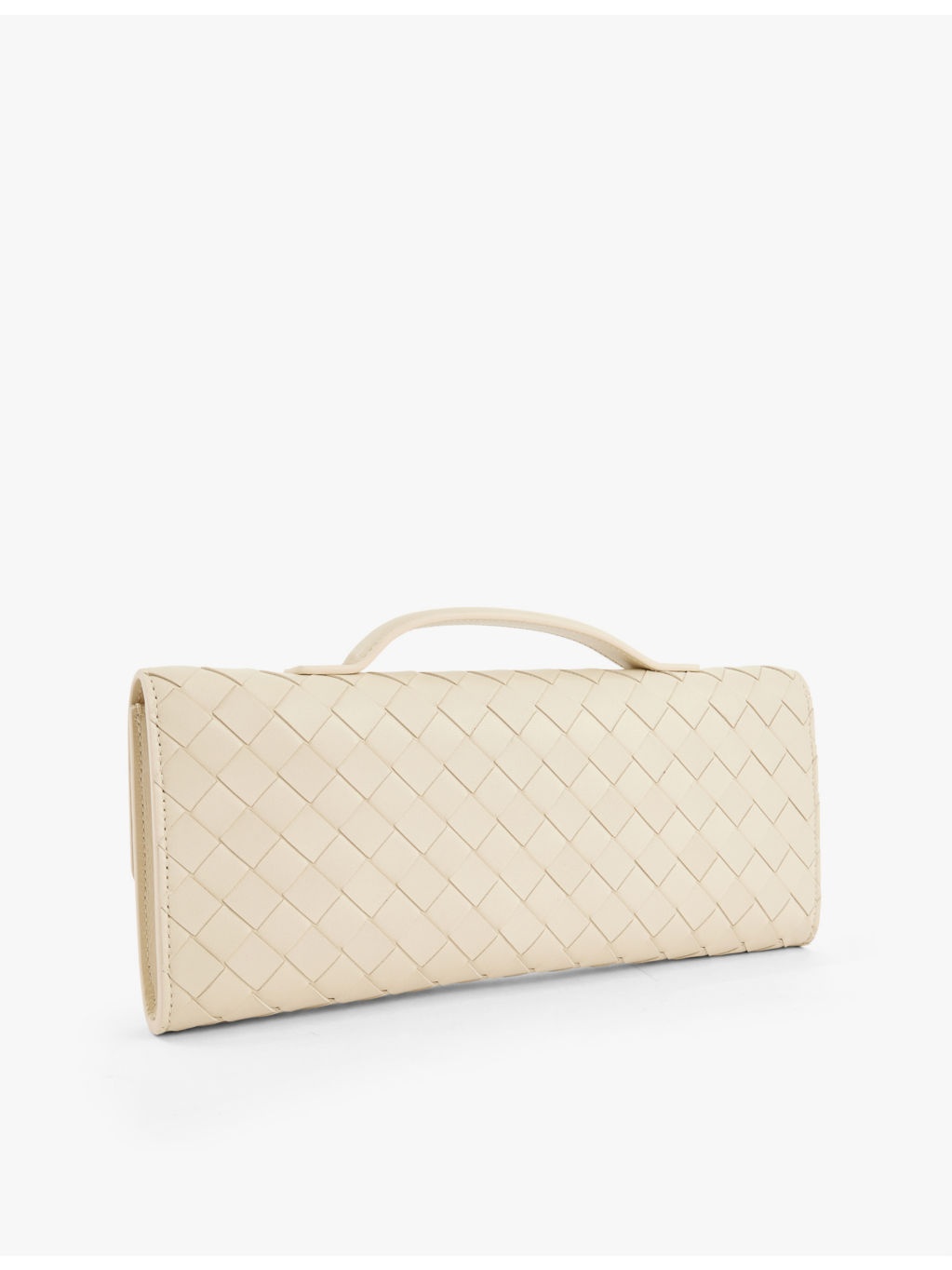 Long Andiamo intrecciato leather clutch bag - 4