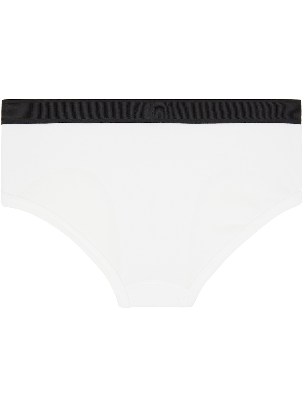 White Cotton Briefs - 2