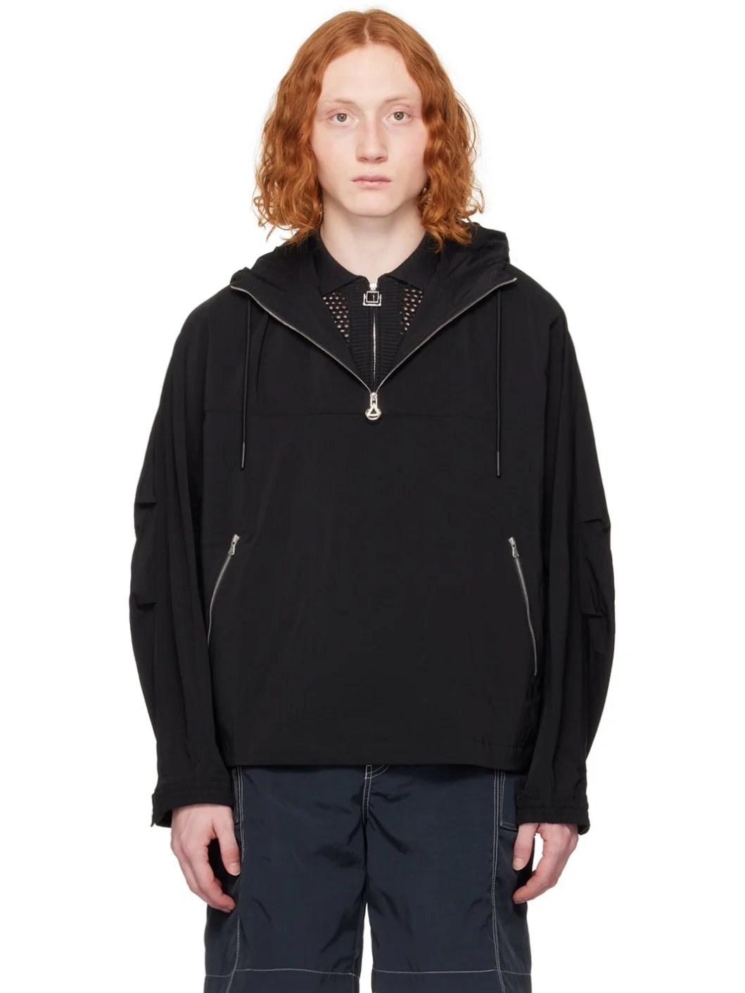 Black Half-Zip Jacket - 1