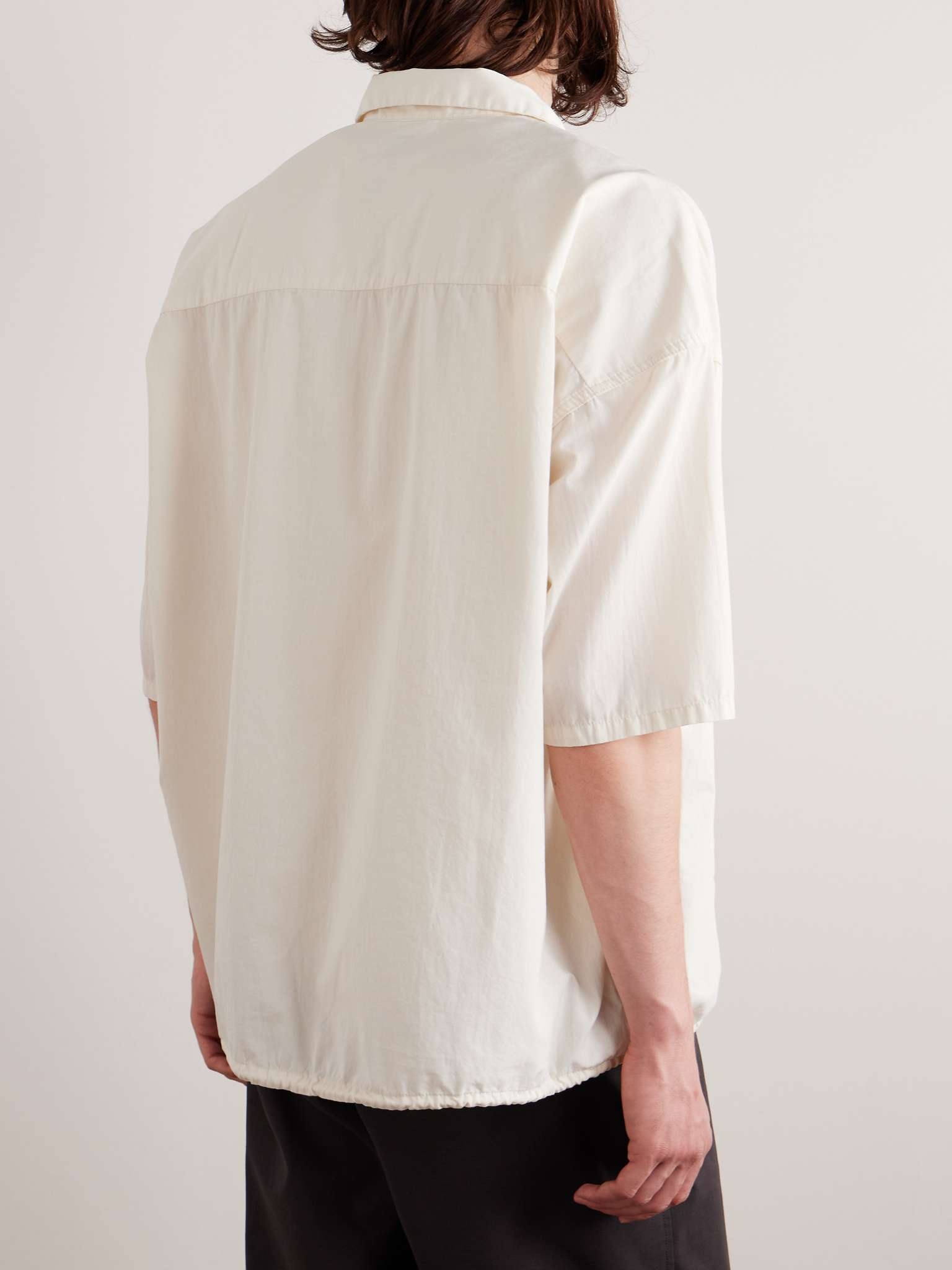 Convertible-Collar Cotton-Blend Shirt - 3