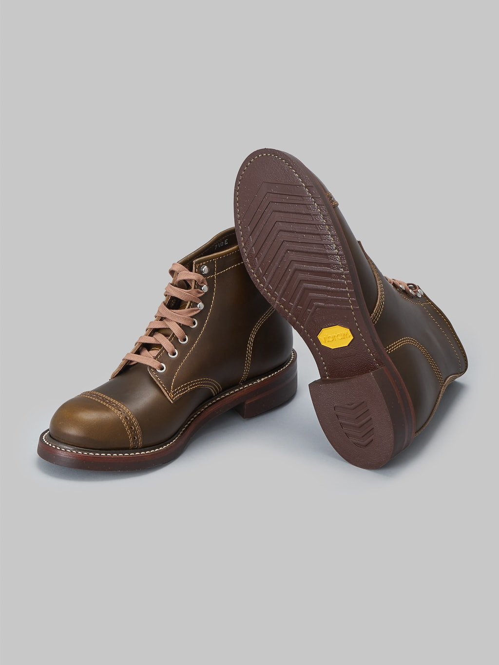John Lofgren Combat Boots Horween Leather CXL Dark Olive - 10