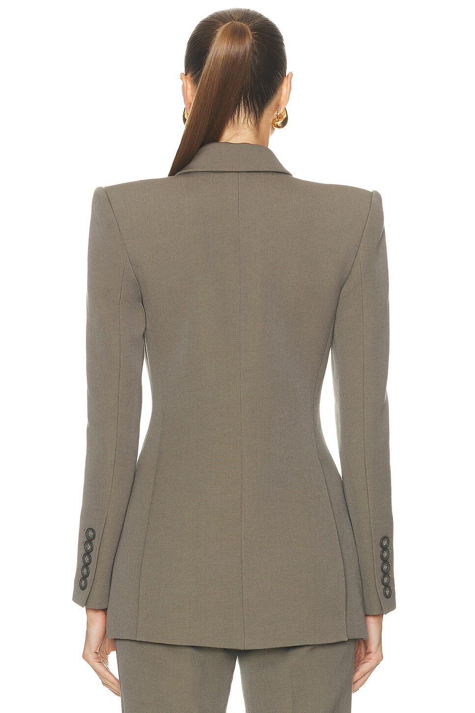 Double Breasted Fitted Blazer - 3